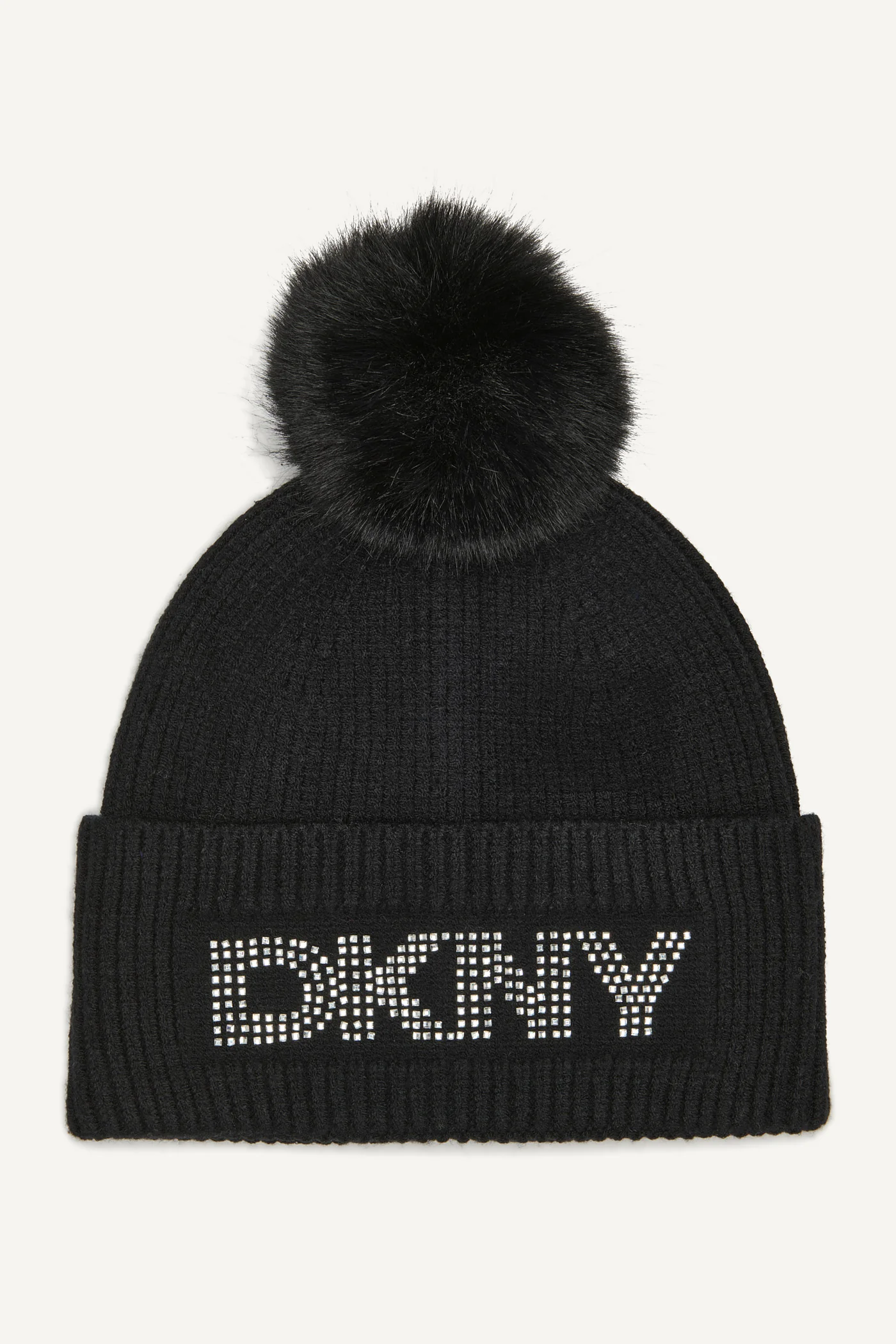 DISCO DKNY FAUX FUR POM HAT