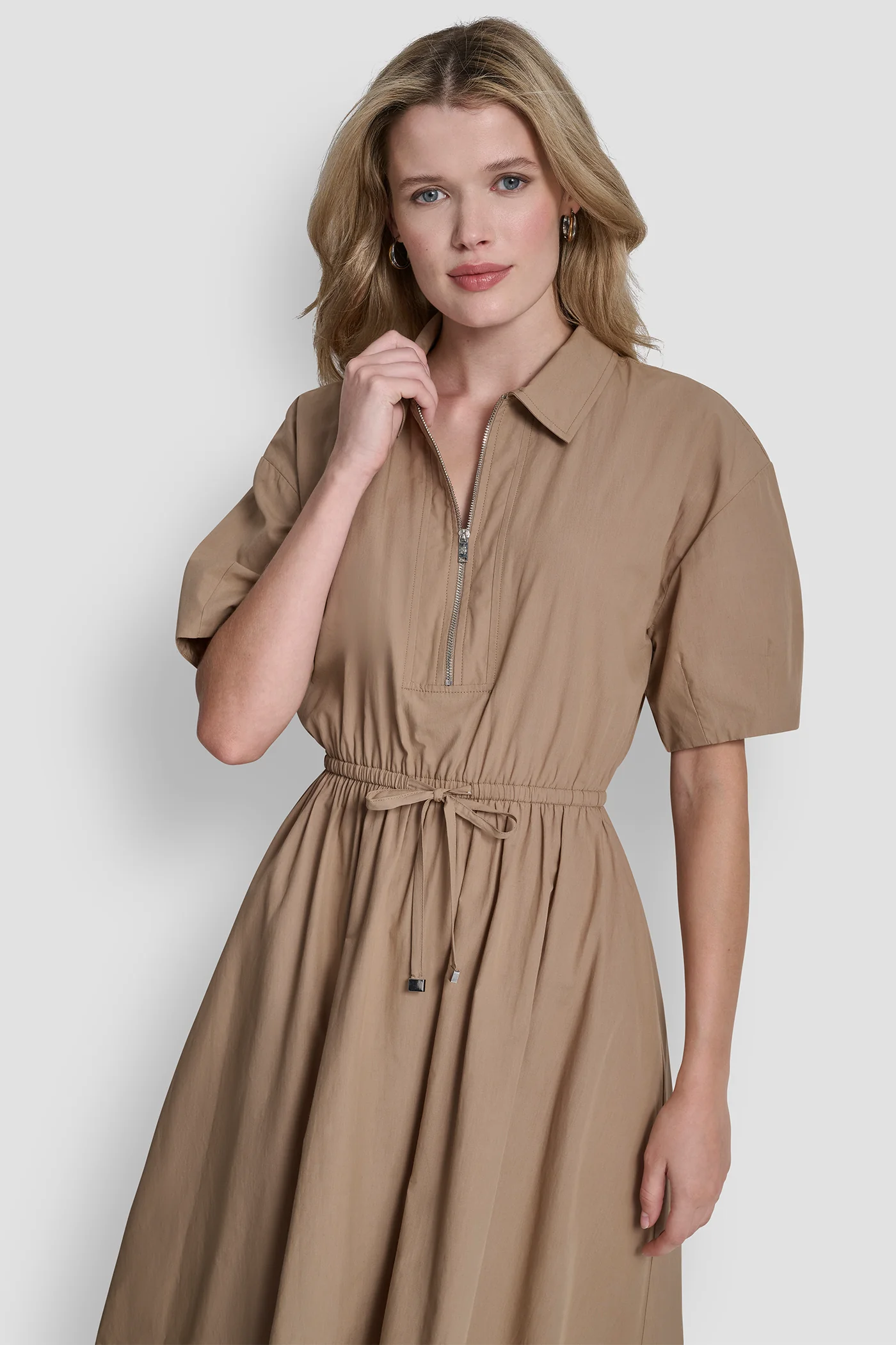 ZIPPER SHIRT DRESS - Image 4