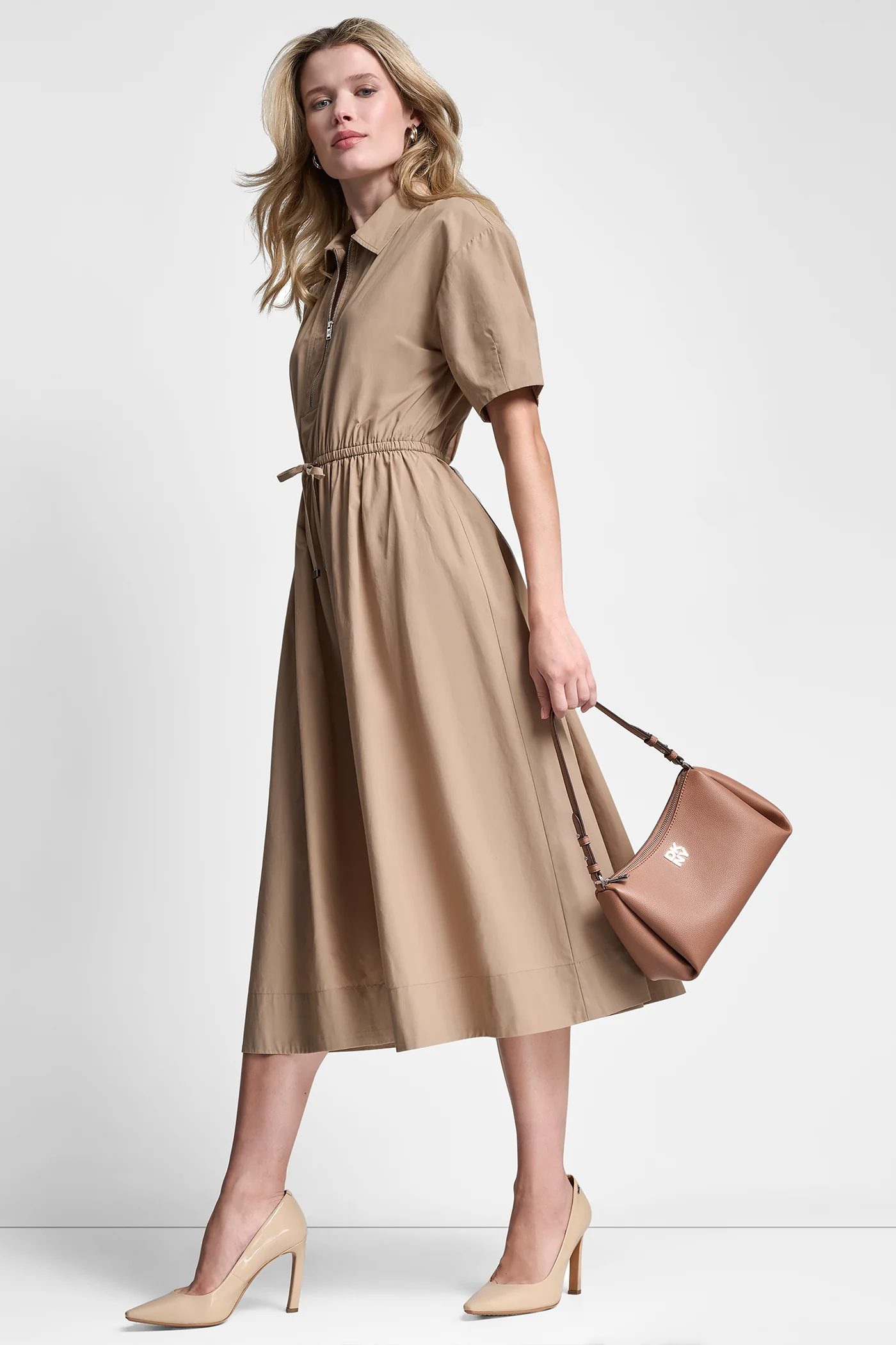 ZIPPER SHIRT DRESS - Image 7