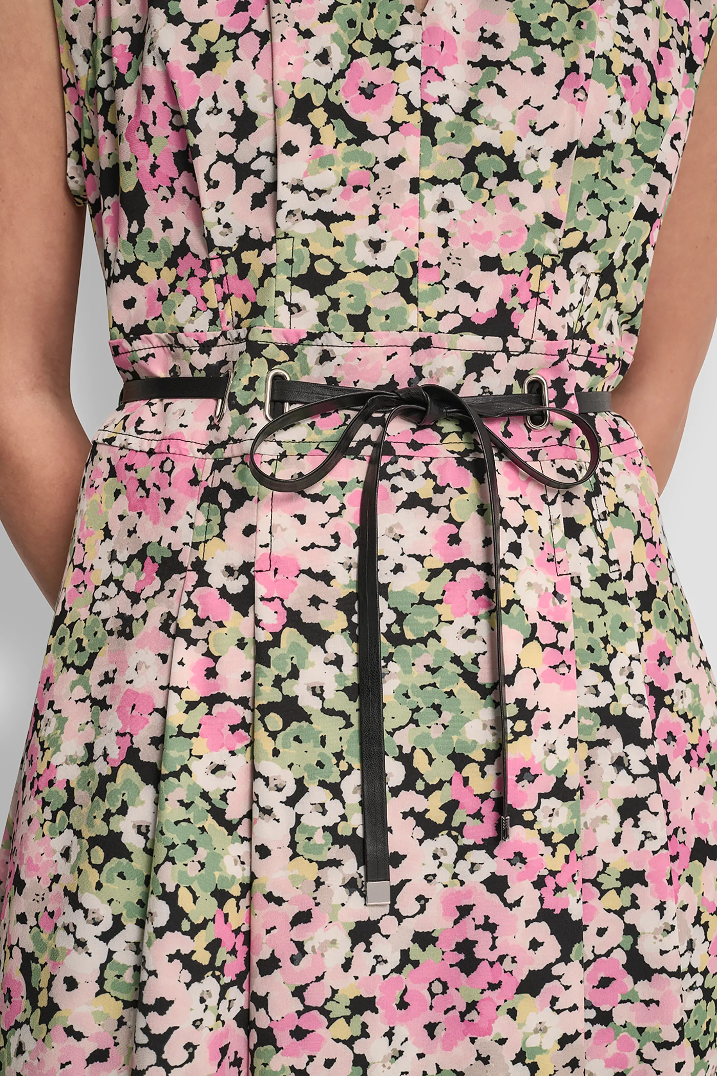 FLORAL MIDI FIT & FLARE DRESS - Image 5