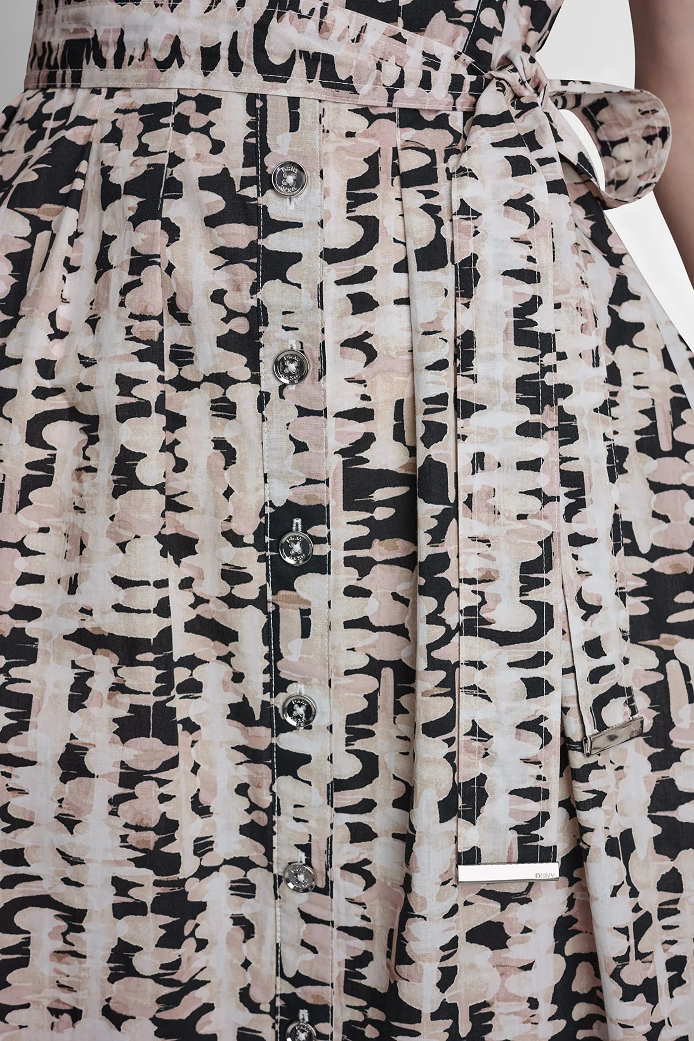 CAP-SLEEVE MIDI SHIRT DRESS - Image 7