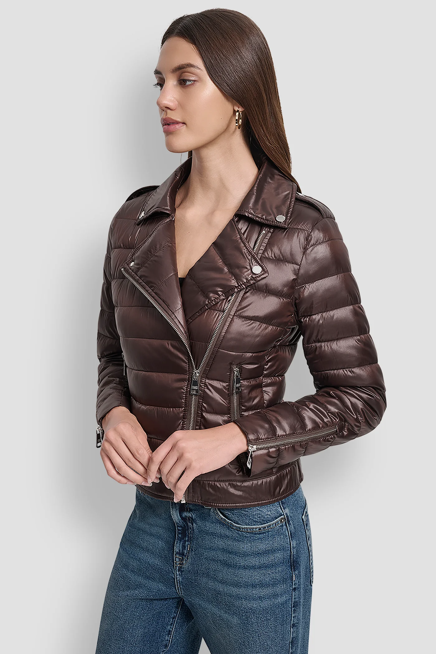 MOTO-STYLE PUFFER JACKET - Image 3