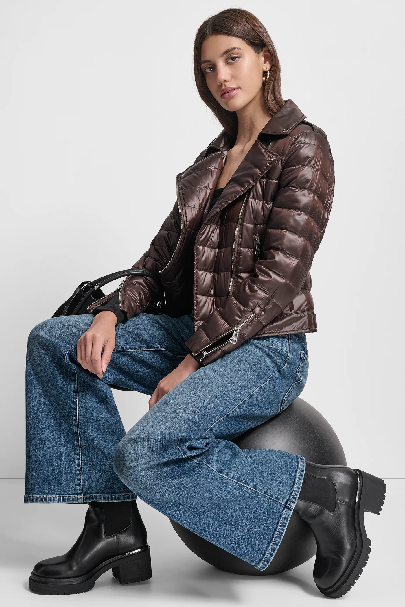 MOTO-STYLE PUFFER JACKET - Image 9