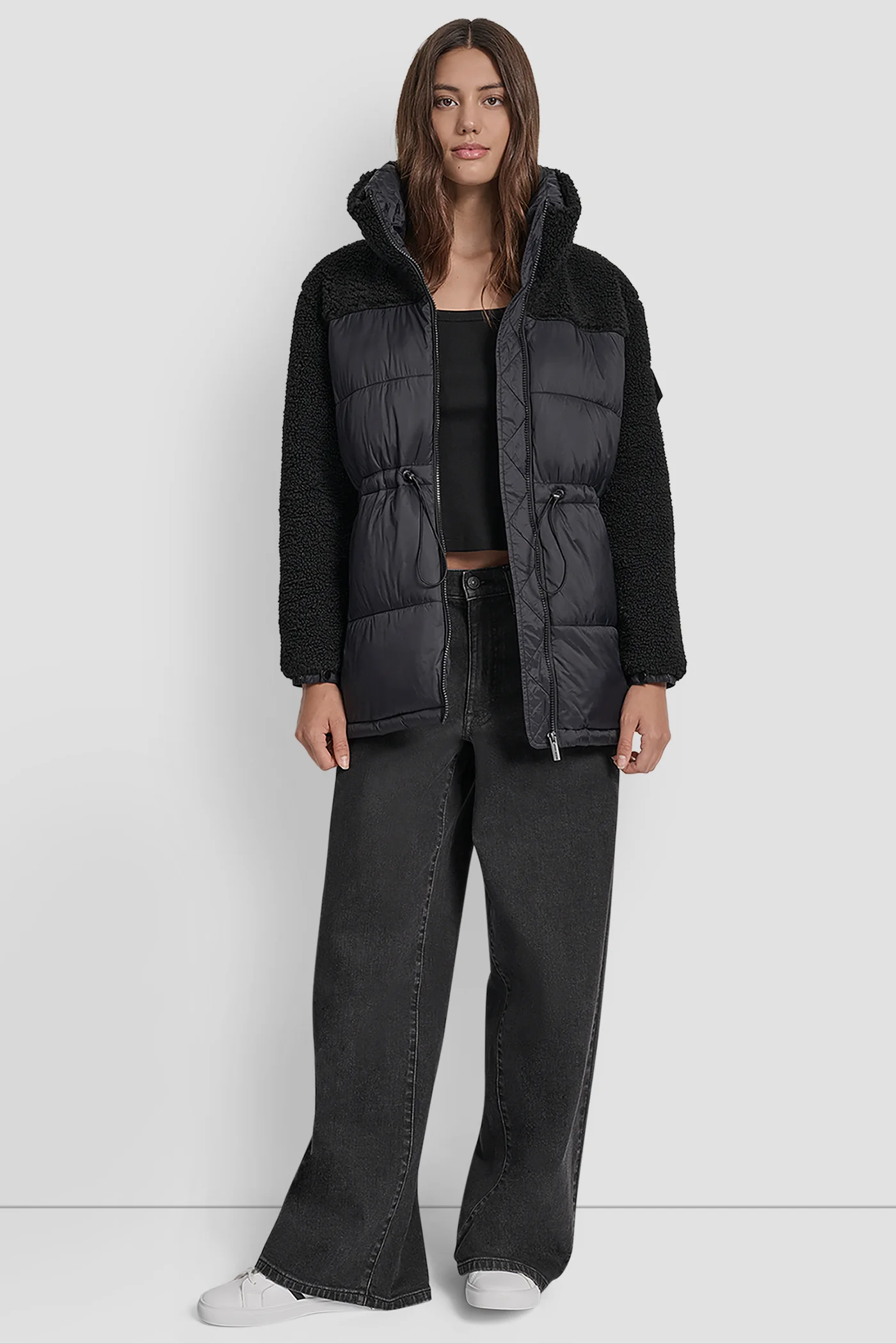 SHERPA PANELED PUFFER COAT - Image 8