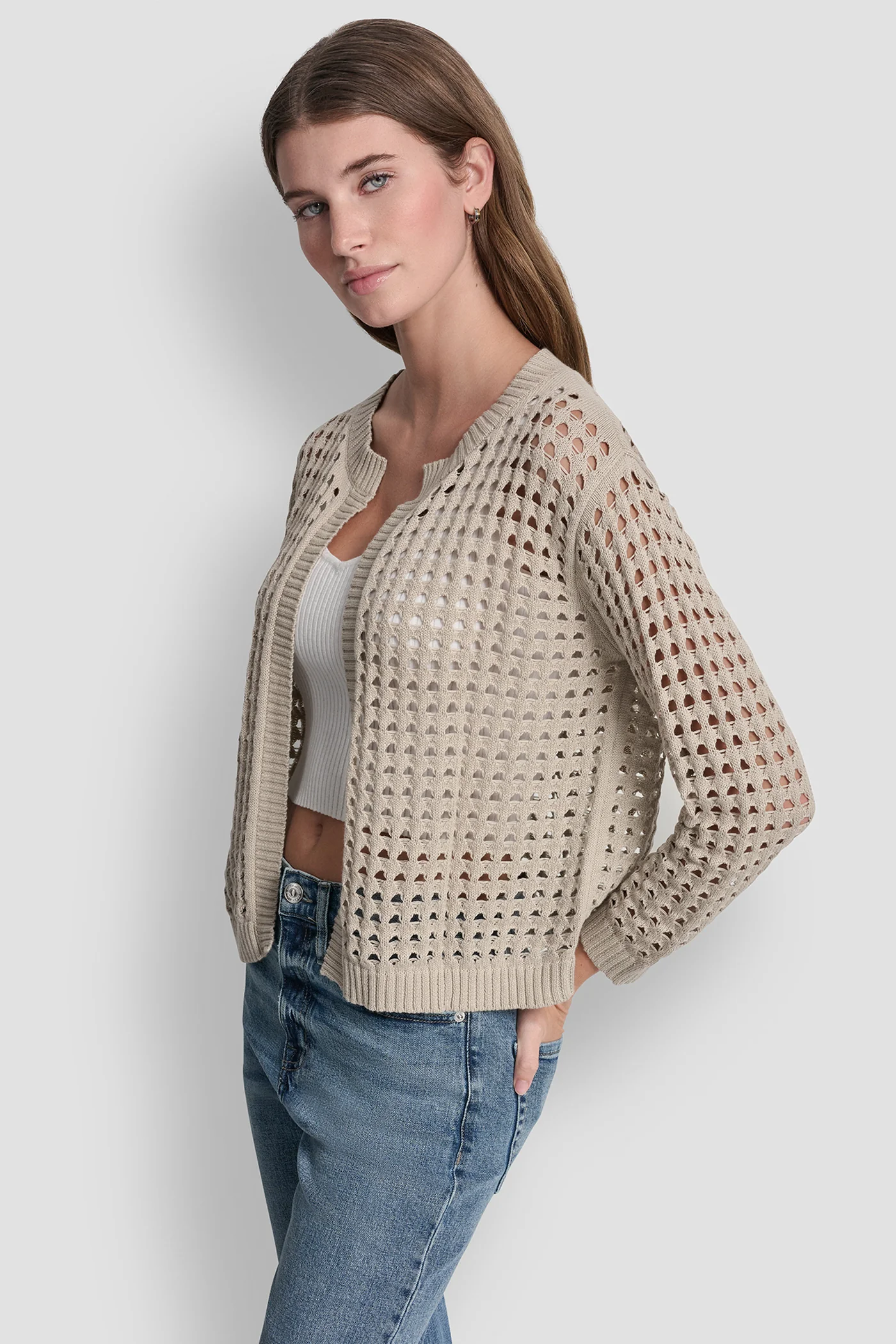 OPEN-STITCH CARDIGAN - Image 3