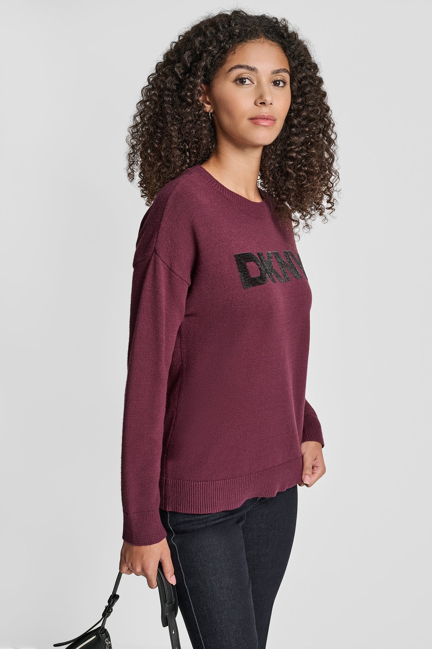 SEQUIN LOGO EMBELLISHED SWEATER - Image 3