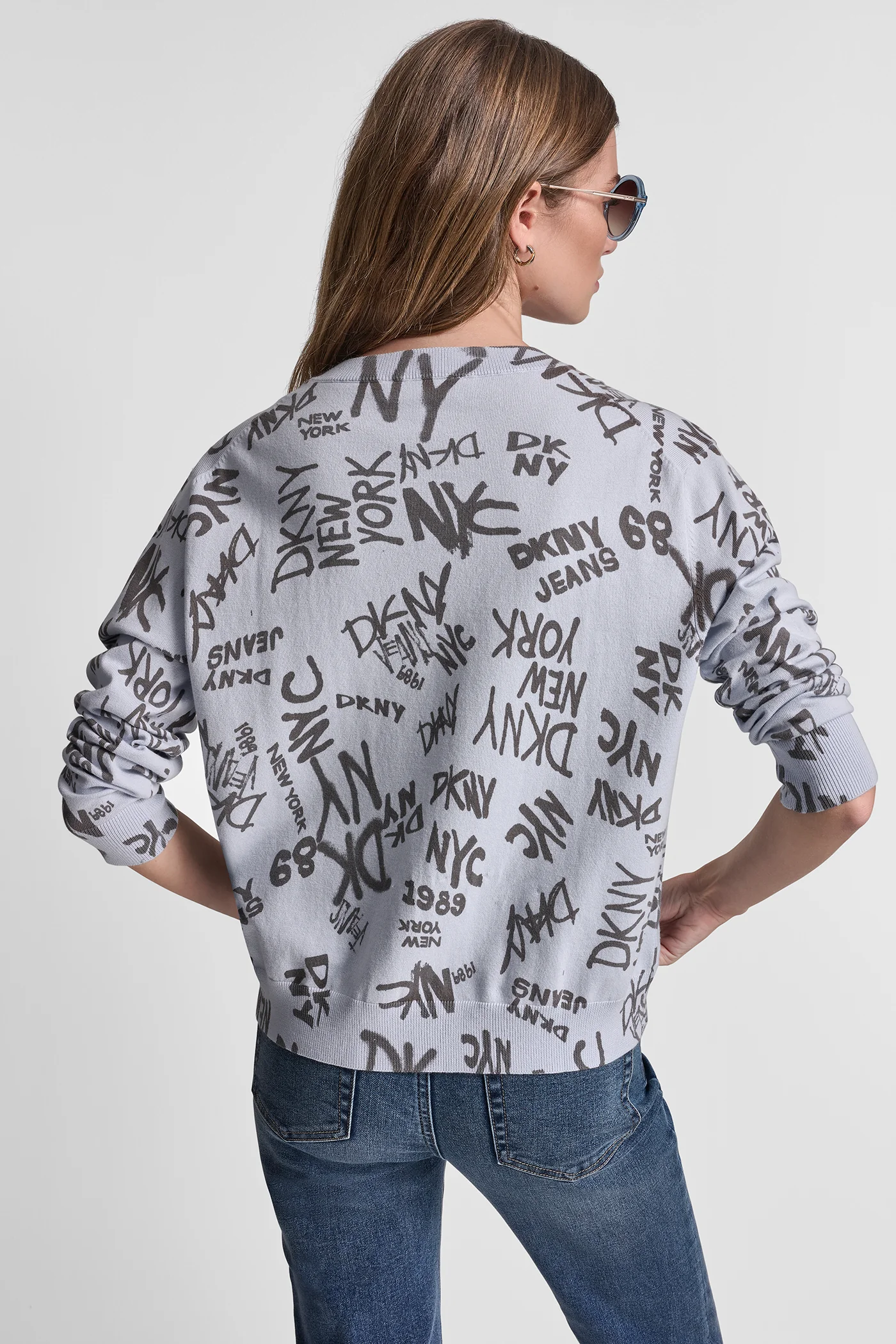 LOGO PRINTED V NECK PULLOVER - Image 2