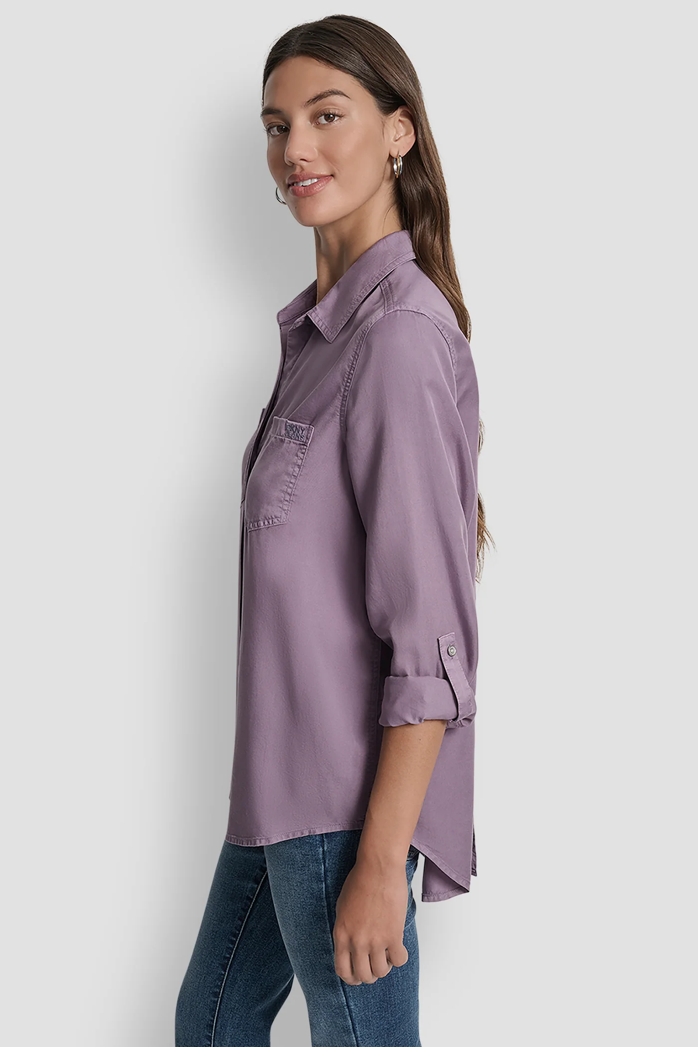 SPLIT BACK BUTTON FRONT WITH ROLL TAB - Image 3
