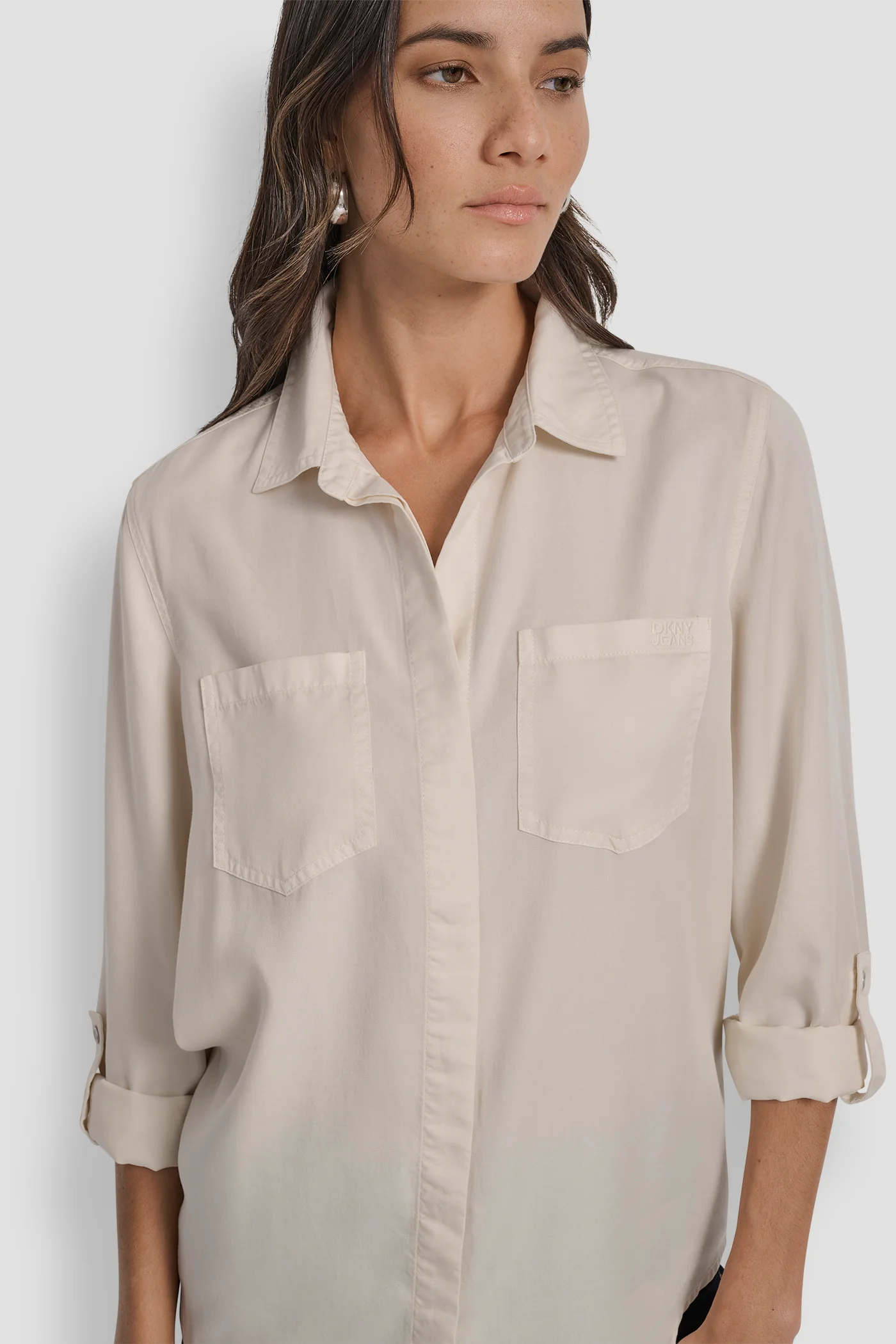 SPLIT BACK BUTTON FRONT WITH ROLL TAB - Image 4