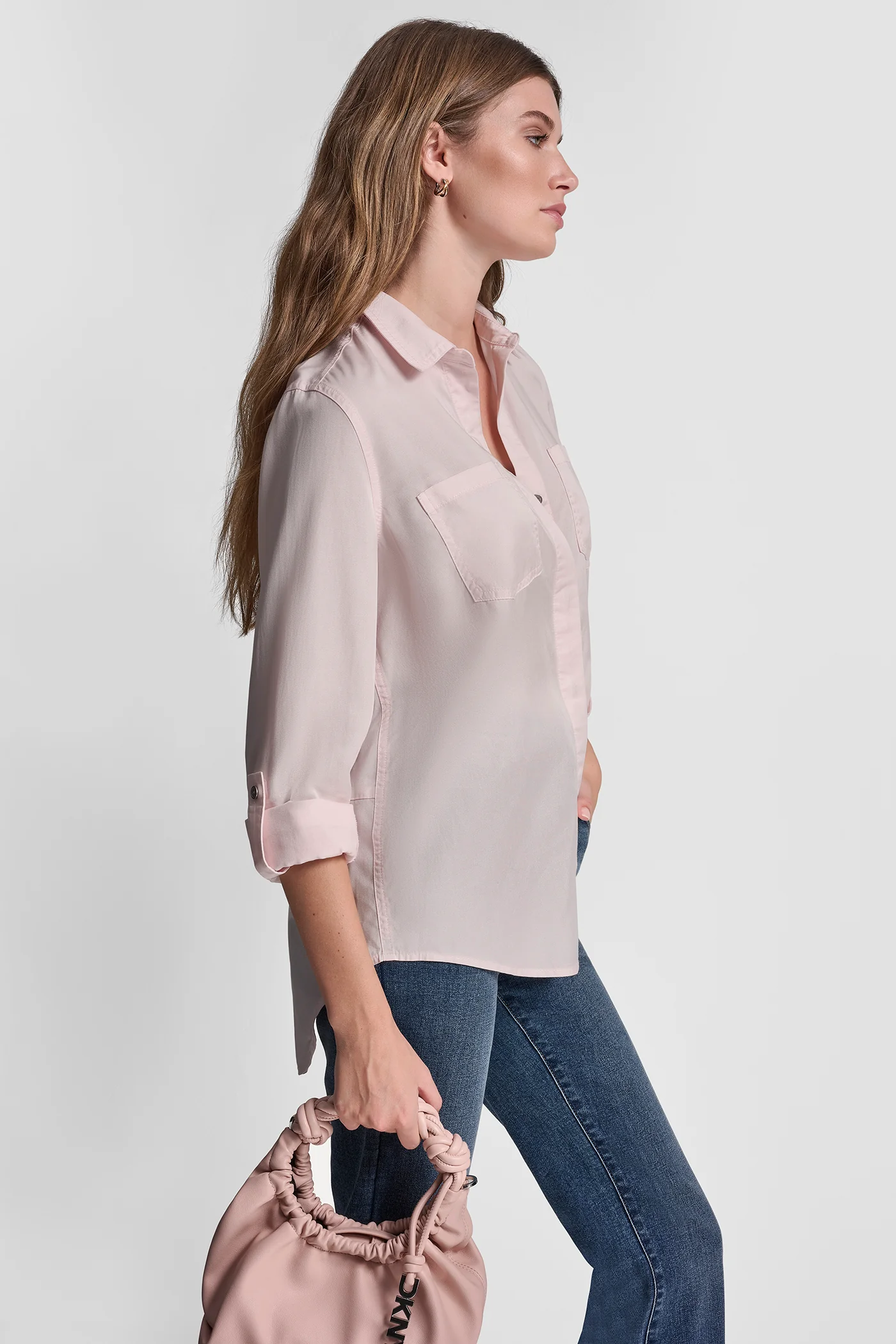 SPLIT BACK BUTTON FRONT WITH ROLL TAB - Image 3