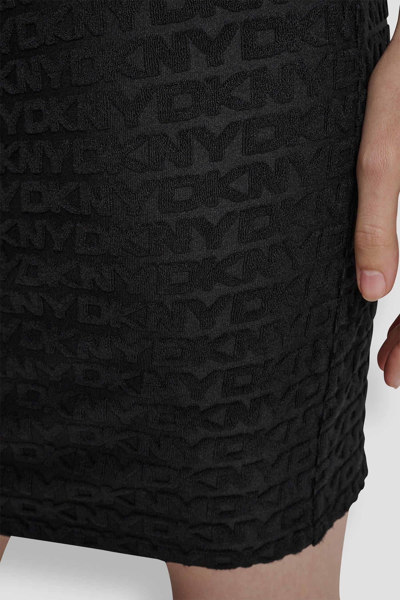 LOGO JACQUARD CREW NECK DRESS - Image 3