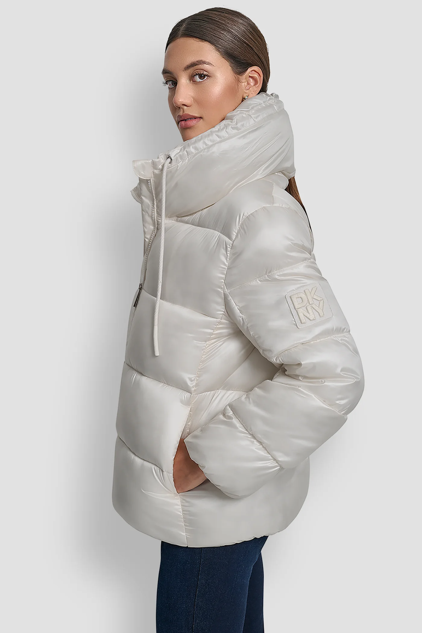 FUNNEL-NECK LIGHTWEIGHT PUFFER JACKET - Image 3