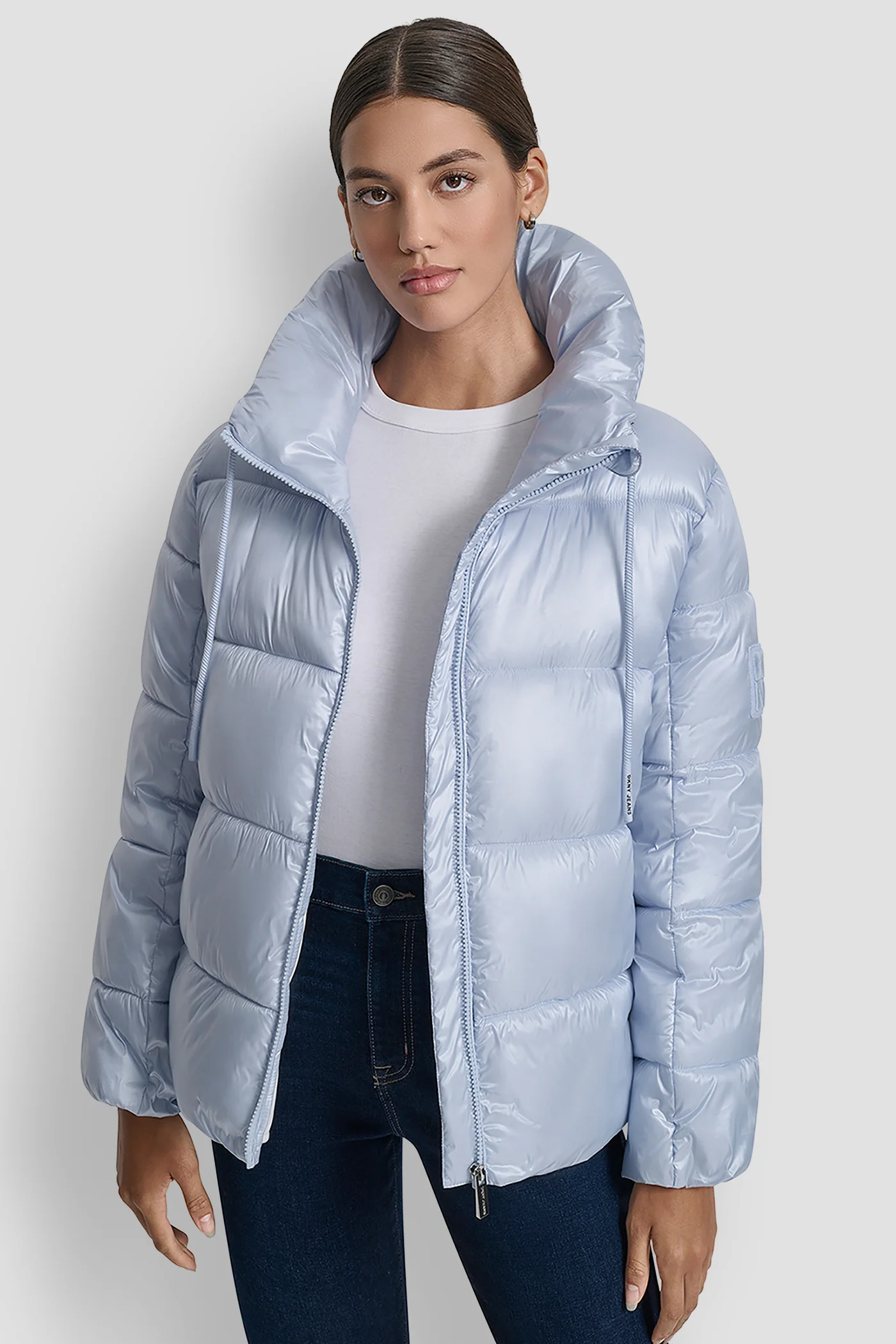 FUNNEL-NECK LIGHTWEIGHT PUFFER JACKET - Image 8