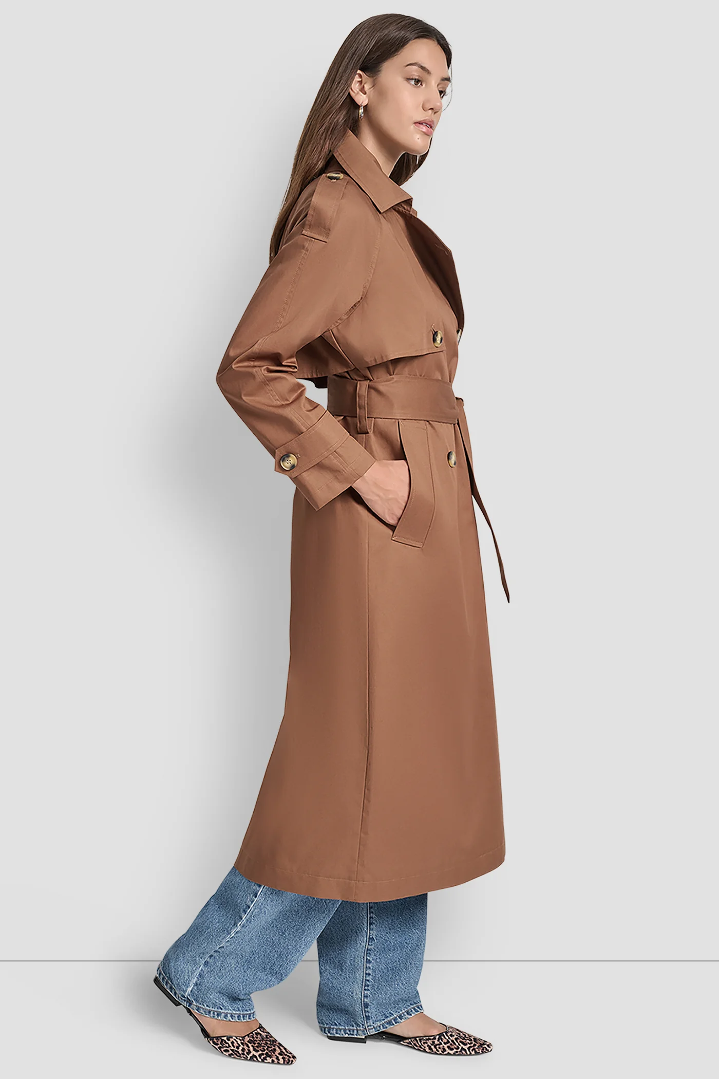 DOUBLE-BREASTED TRENCH COAT - Image 3