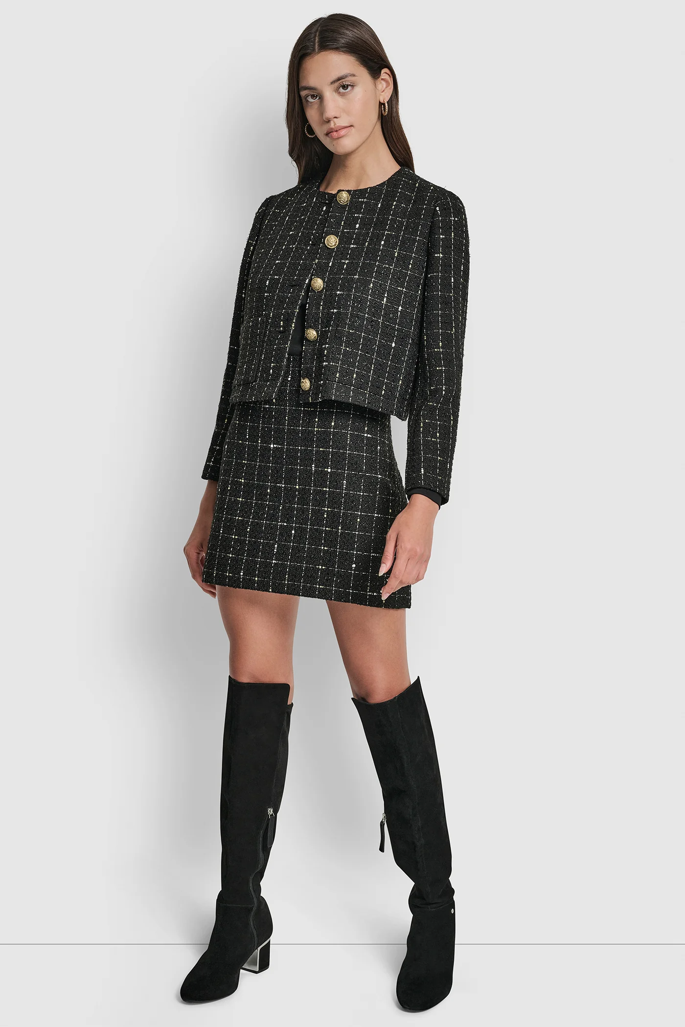 BOUCLE TWEED MINI SKIRT - Image 5