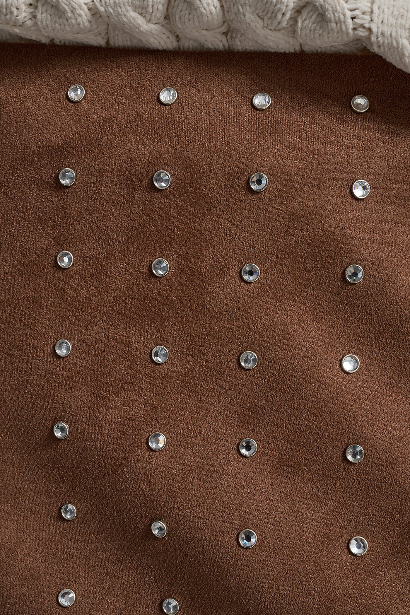 EMBELLISHED FAUX SUEDE MINI SKIRT - Image 4