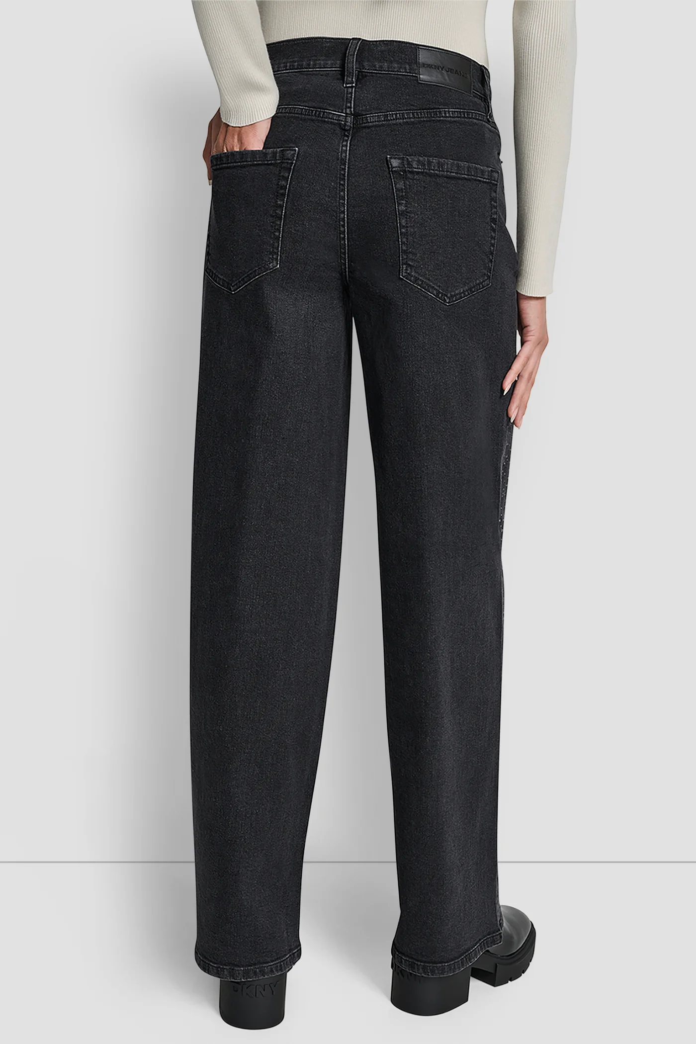 HIGH RISE WIDE LEG WITH RHINESTONE EMBELLISHMENT - Image 2