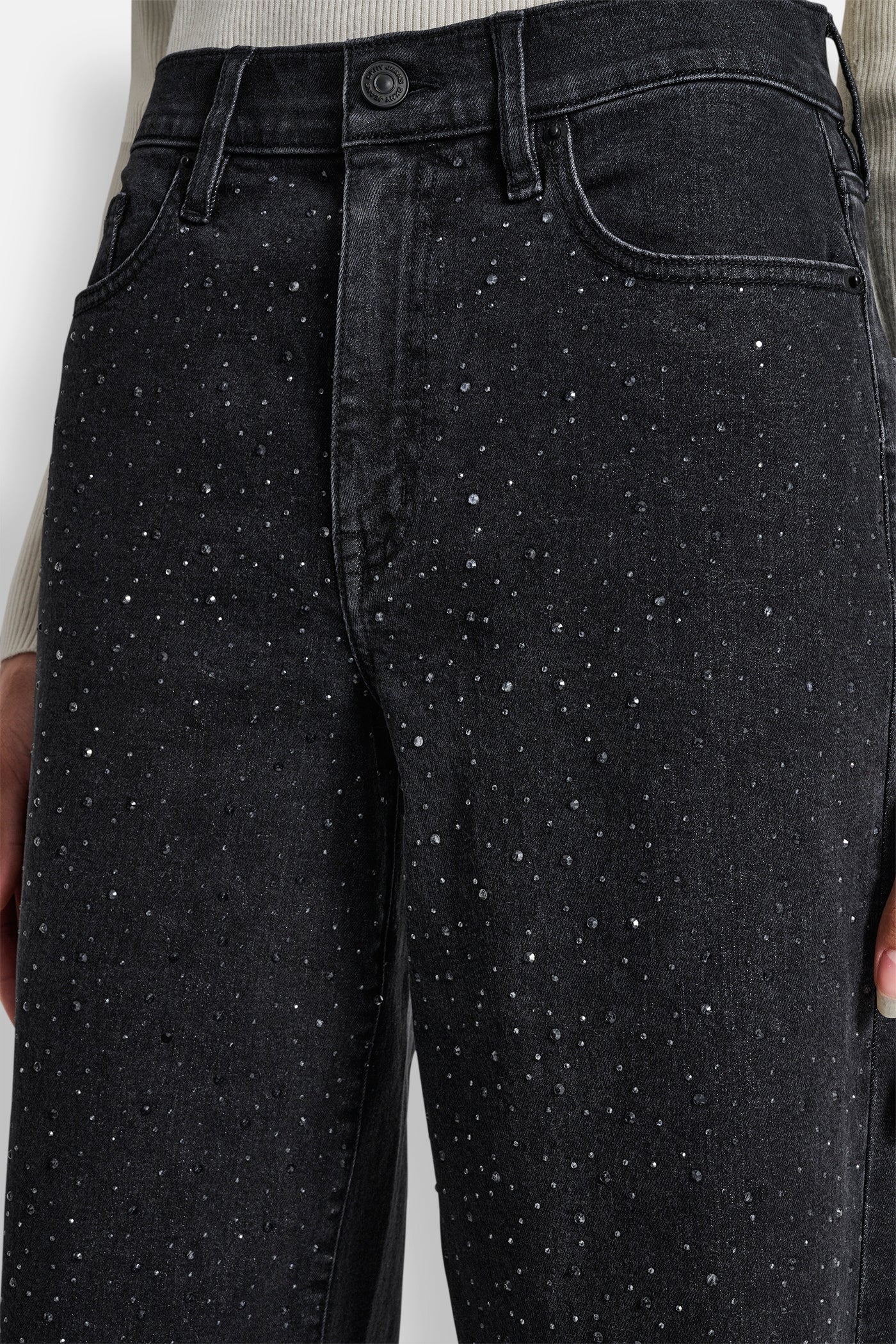 HIGH RISE WIDE LEG WITH RHINESTONE EMBELLISHMENT - Image 5