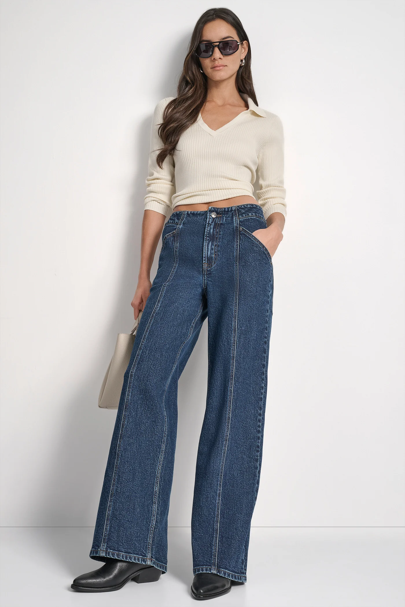 HIGH RISE SEAMED UTILITY WIDE LEG 32 INCH INSEAM - Image 6