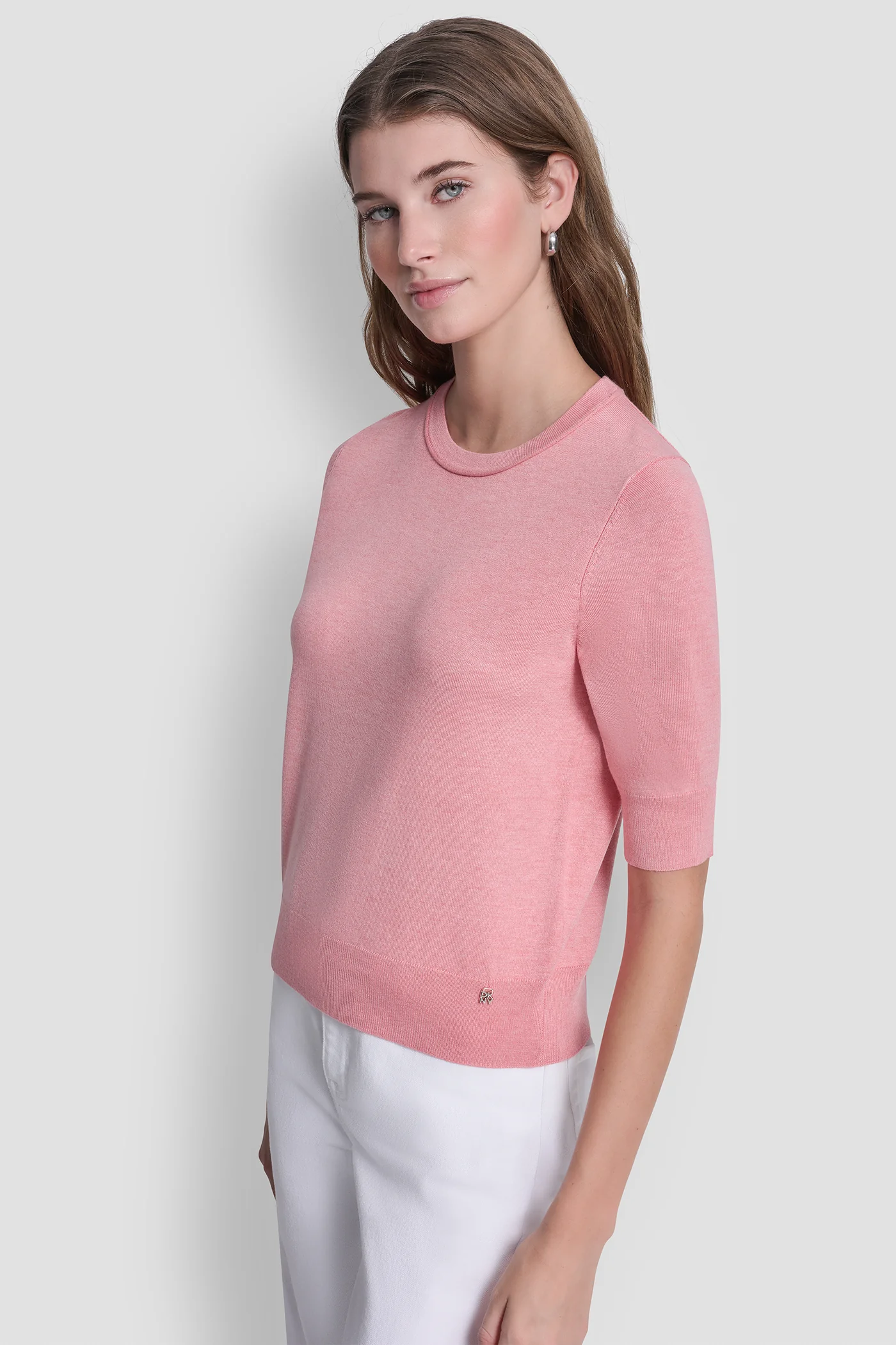 ELBOW SLEEVE CREW NECK SWEATER - Image 4