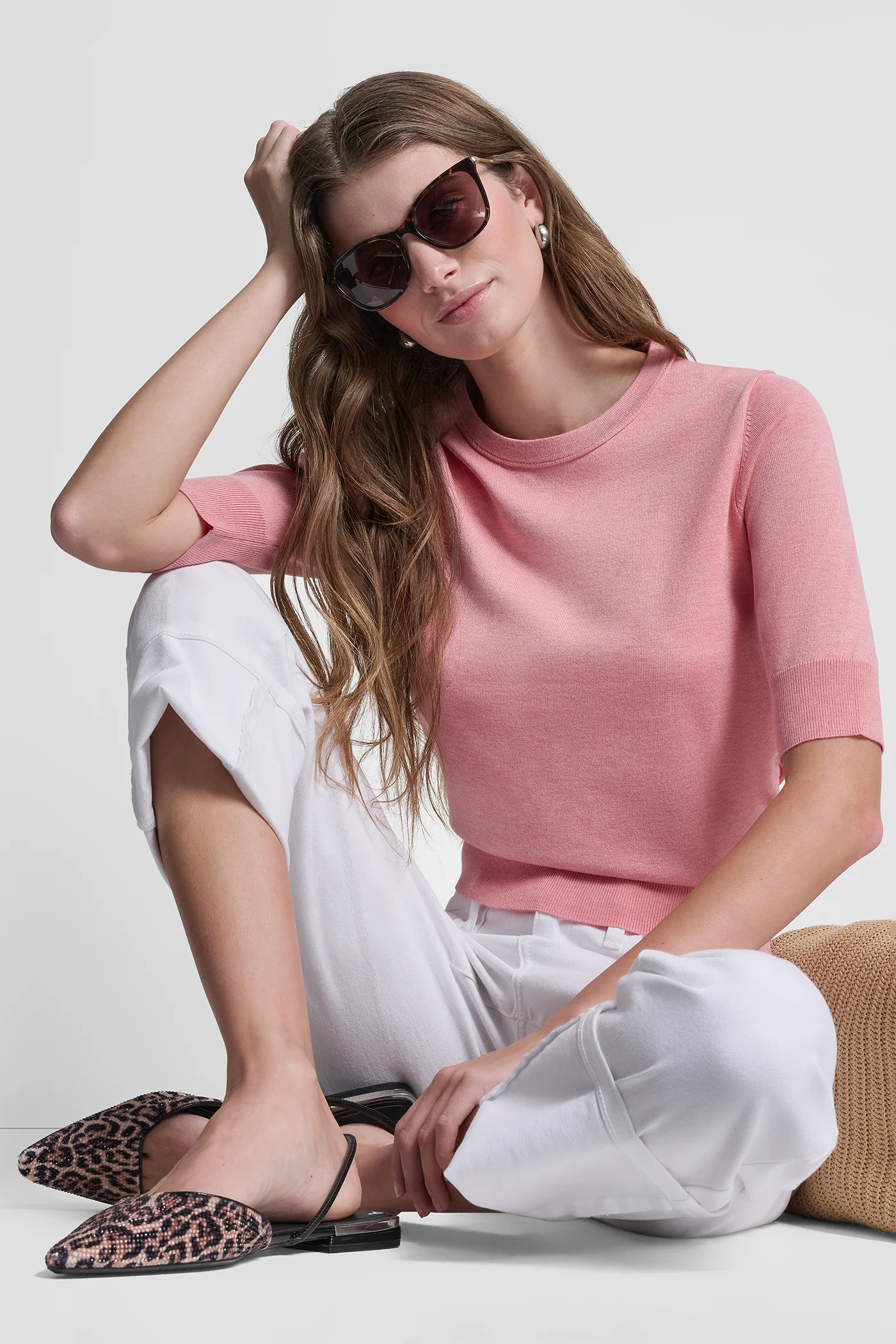 ELBOW SLEEVE CREW NECK SWEATER - Image 7