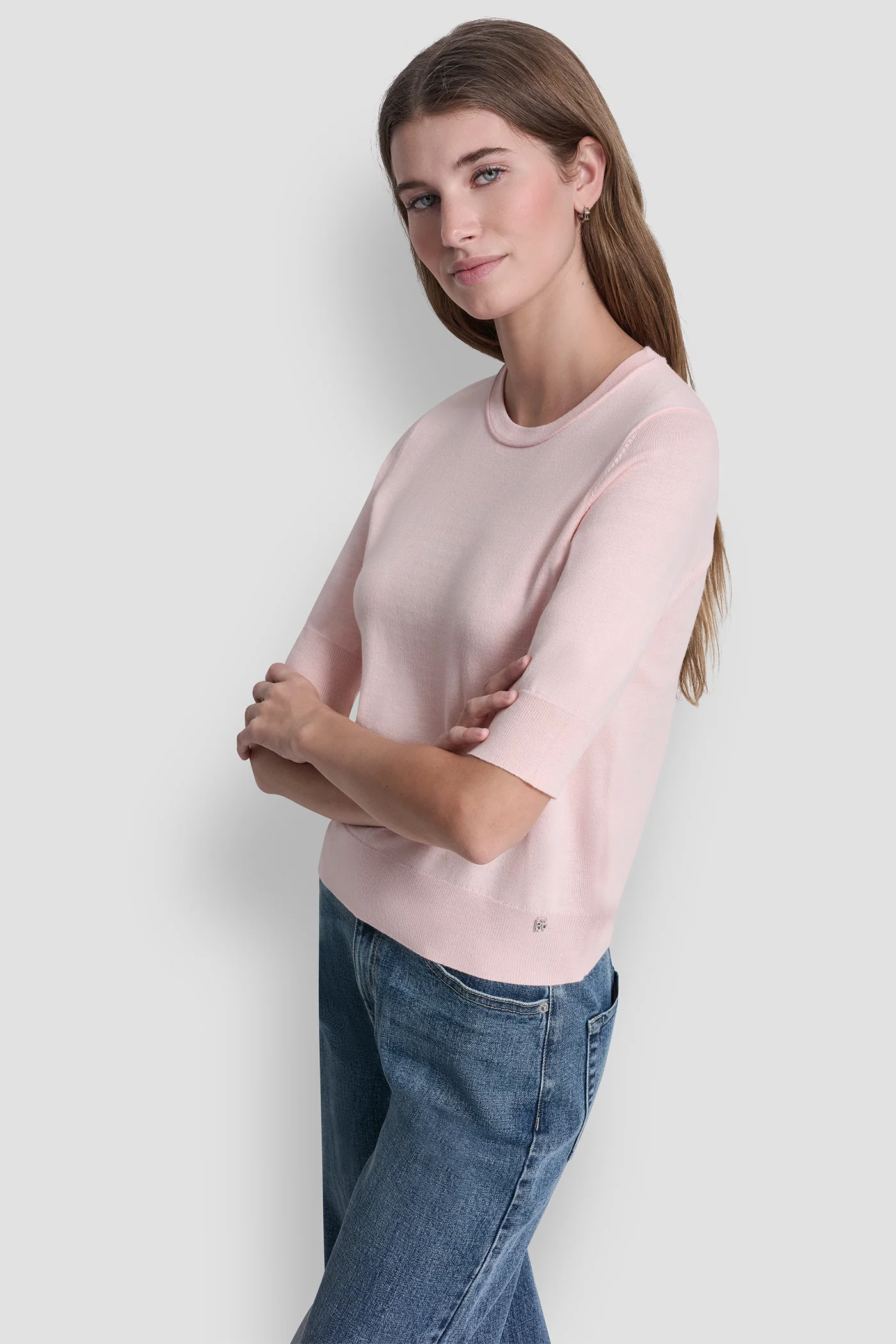 ELBOW SLEEVE CREW NECK SWEATER - Image 4