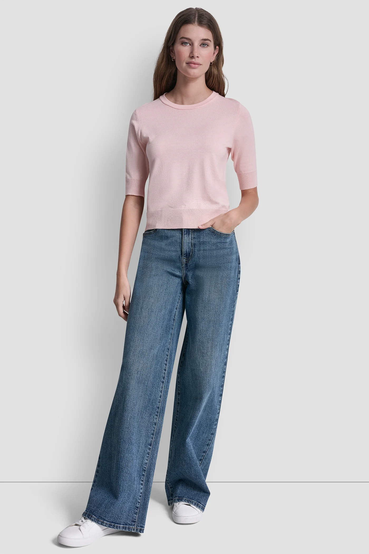 ELBOW SLEEVE CREW NECK SWEATER - Image 5