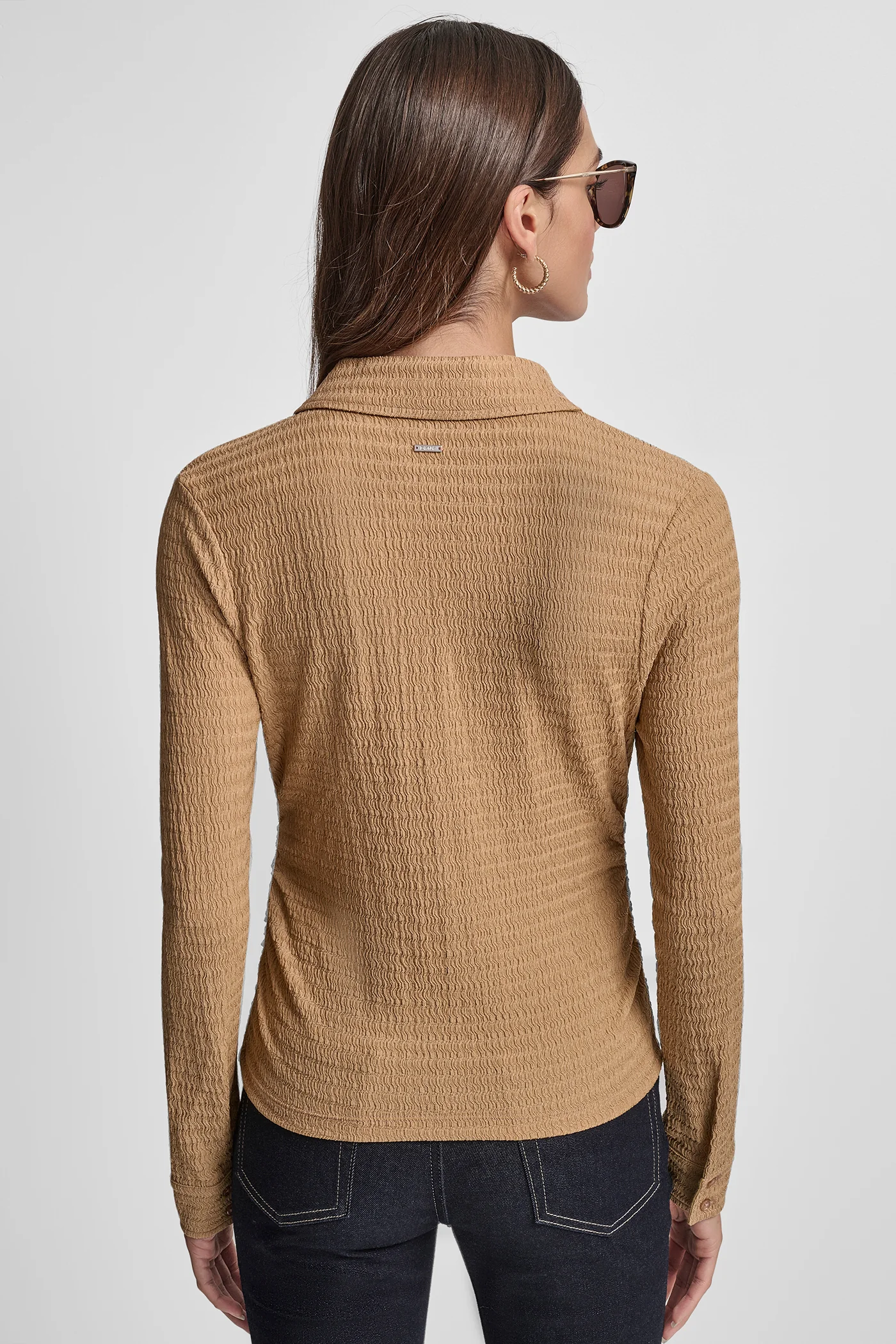 RIPPLE LACE VNECK SHIRT - Image 2