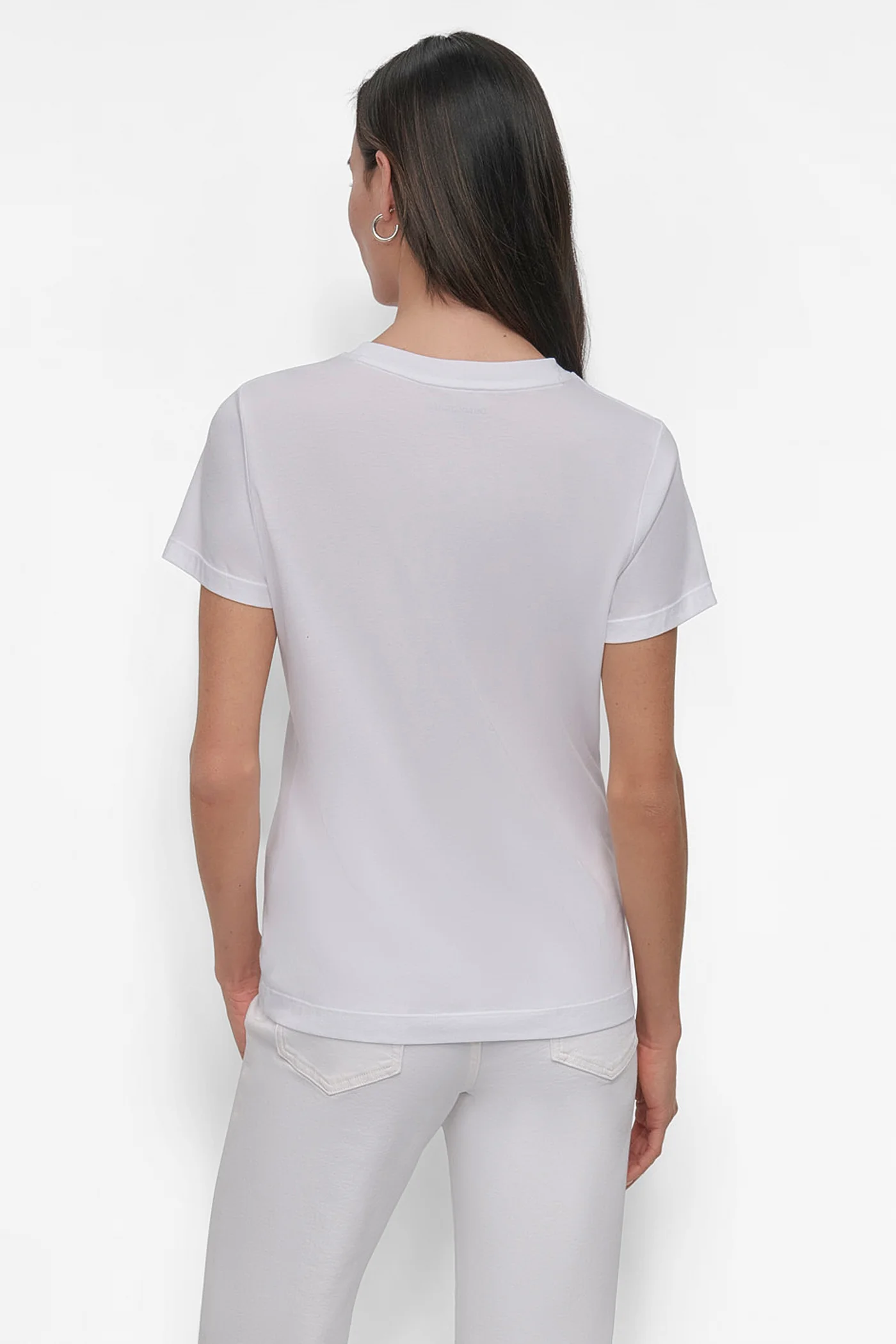 DKNY RHINESTONE STUD LOGO TEE - Image 2