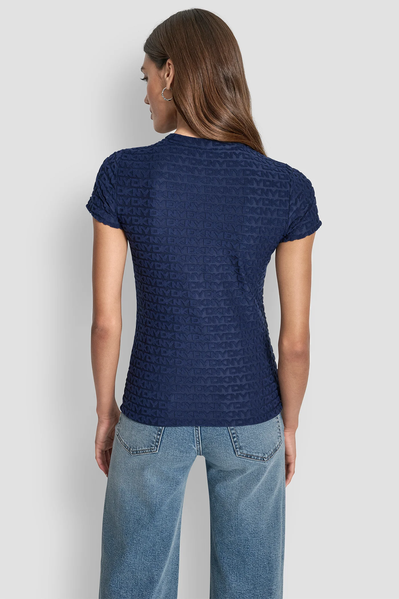 LOGO JACQUARD SHORT SLEEVE CREW NECK TEE - Image 2