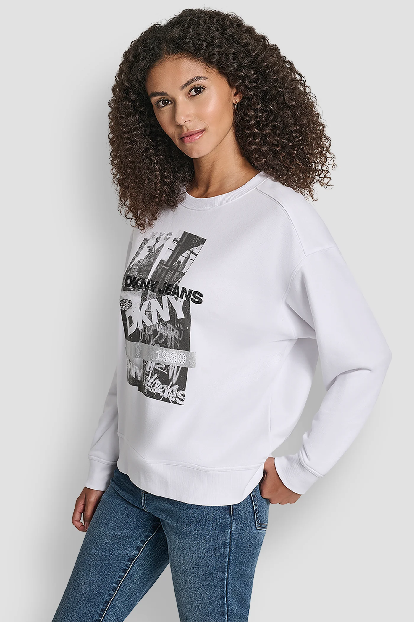 NYC DKNY PHOTOREAL REAL SWEATSHIRT - Image 3