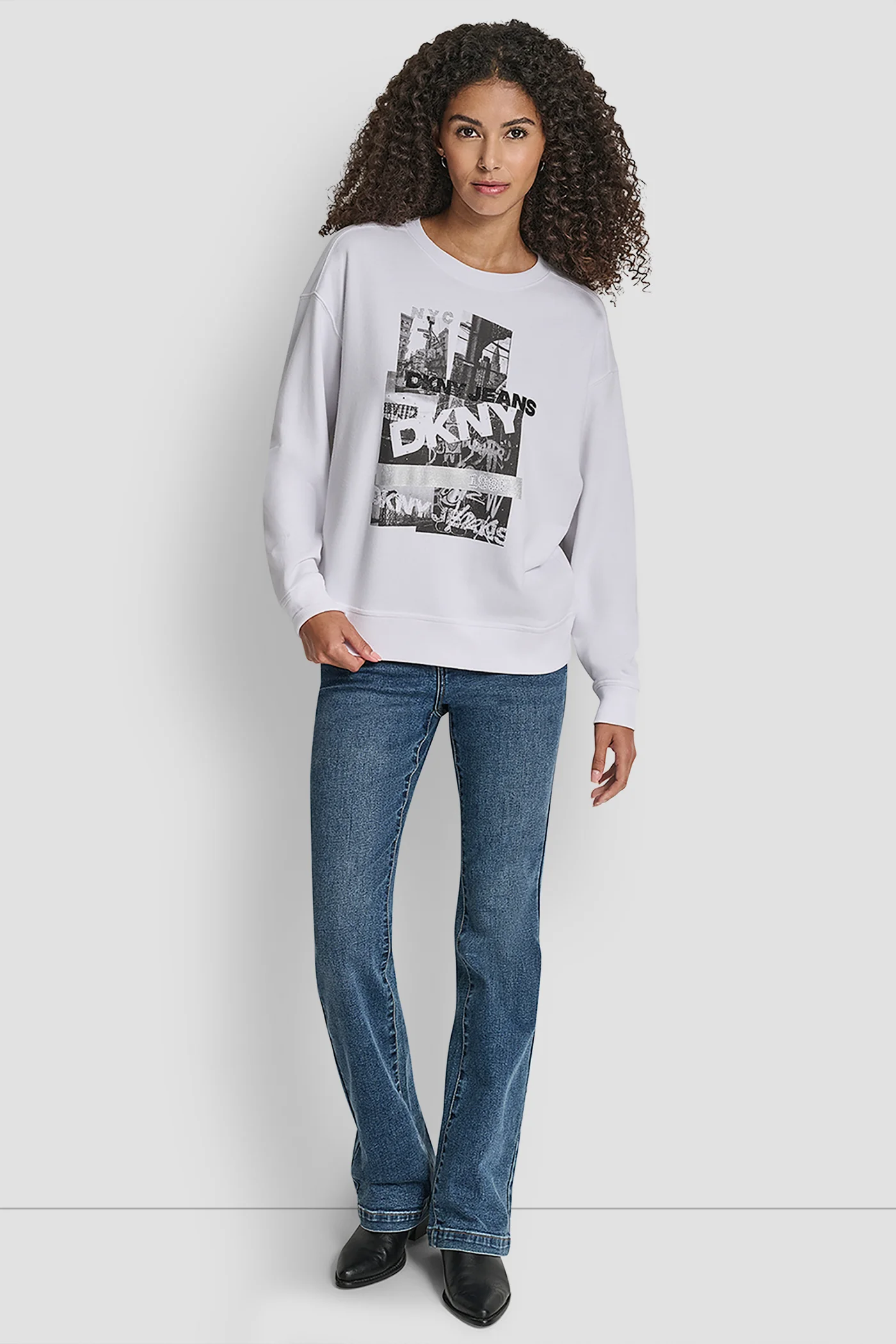 NYC DKNY PHOTOREAL REAL SWEATSHIRT - Image 4