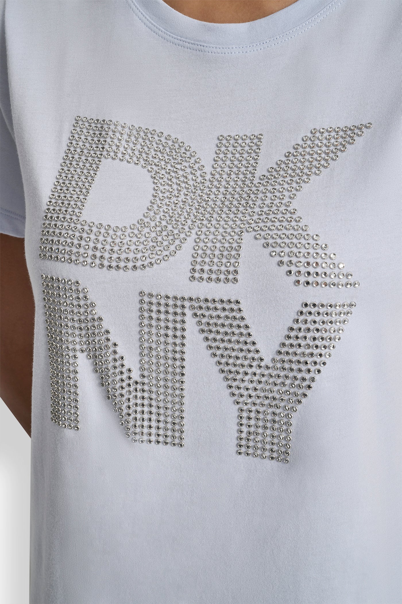 DKNY STACKED RHINESTONE LOGO TEE - Image 4
