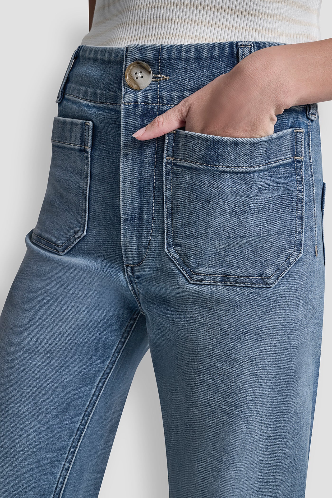 HIGH RISE WIDE LEG WITH PATCH POCKETS - Image 6