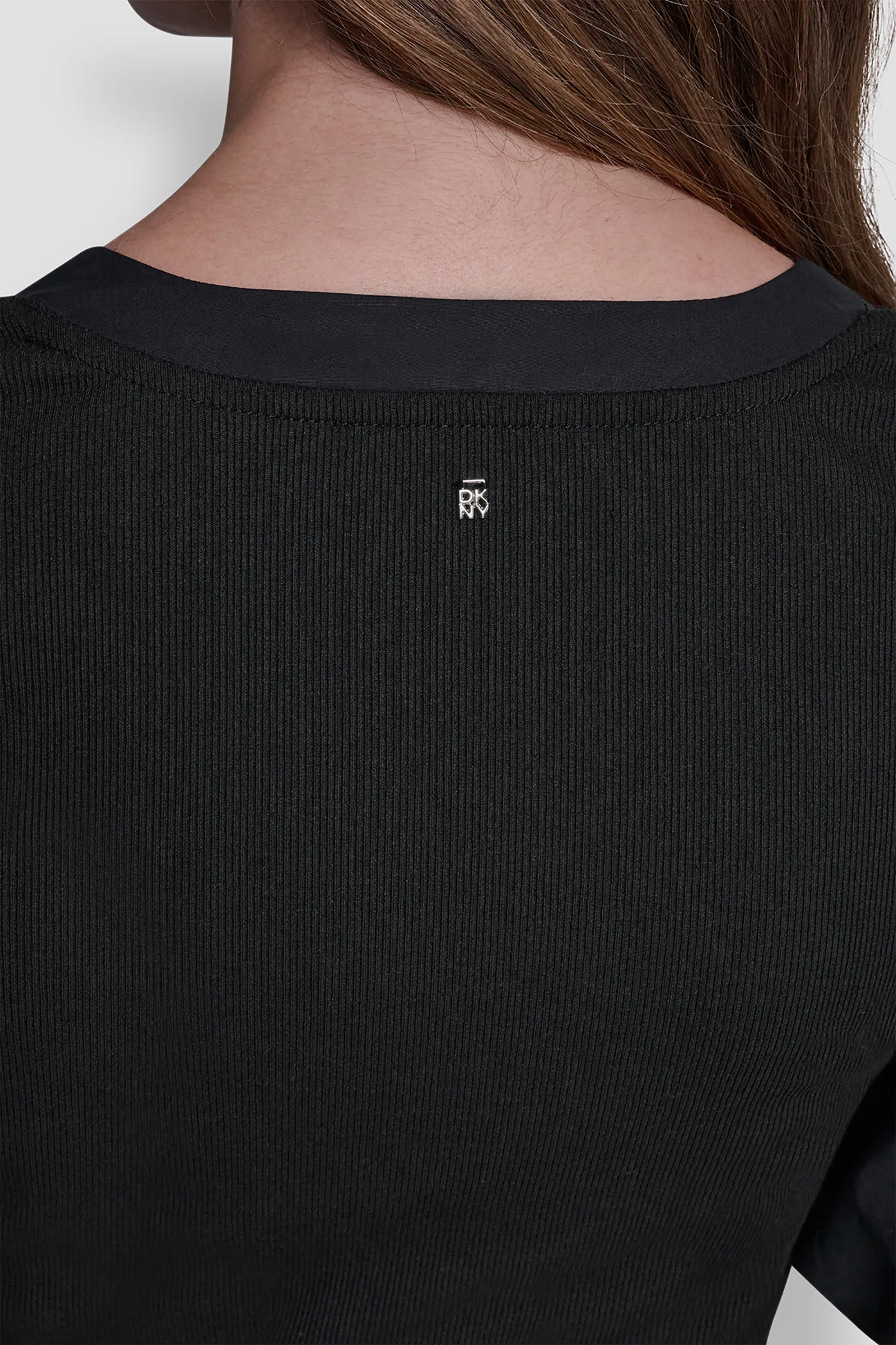 RIB HENLEY MIDI DRESS WITH PUFF SLEEVES - Image 6