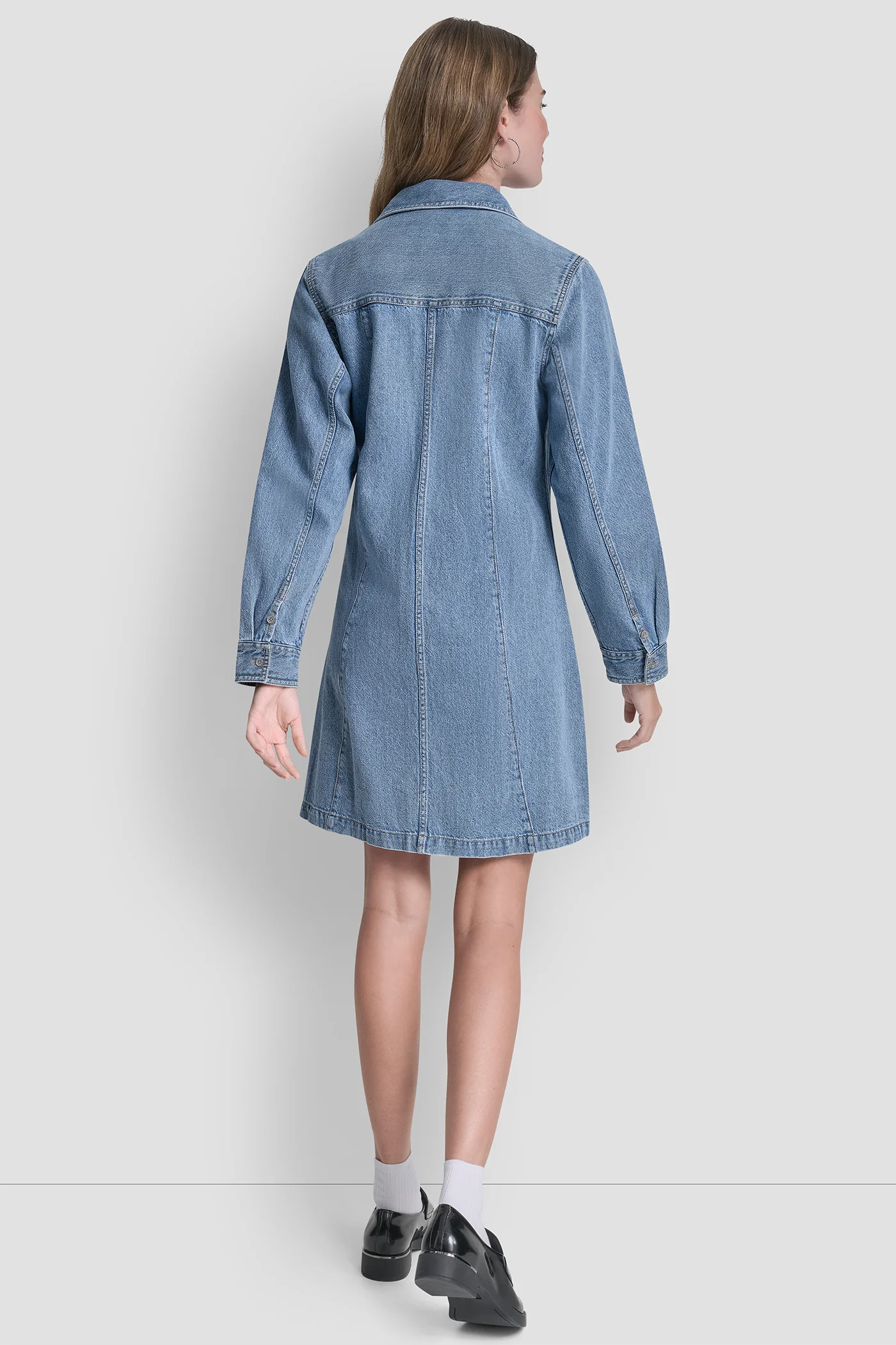 SEAMED A-LINE DRESS - Image 2
