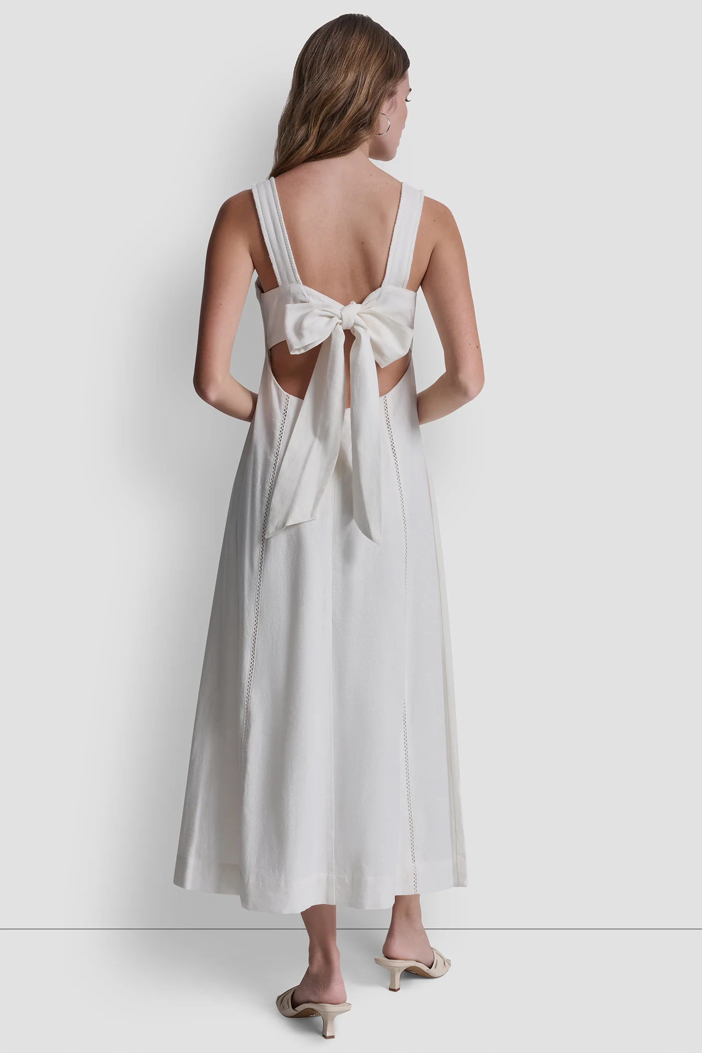 SEAMED TANK DRESS WITH TIE BACK - Image 2