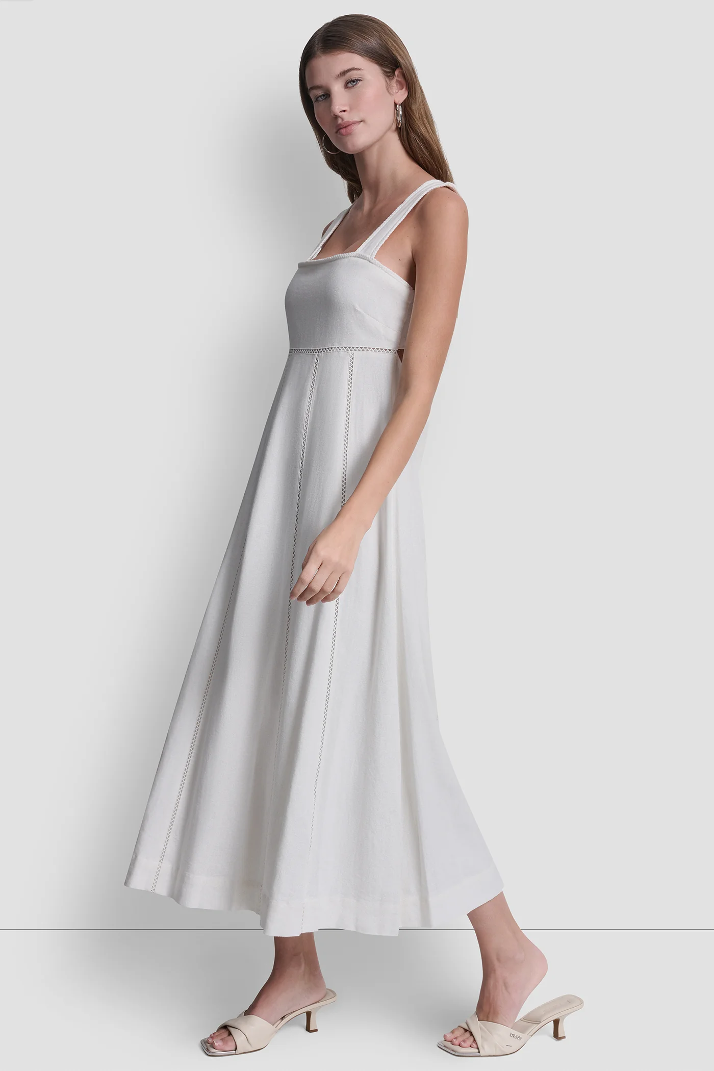 SEAMED TANK DRESS WITH TIE BACK - Image 3