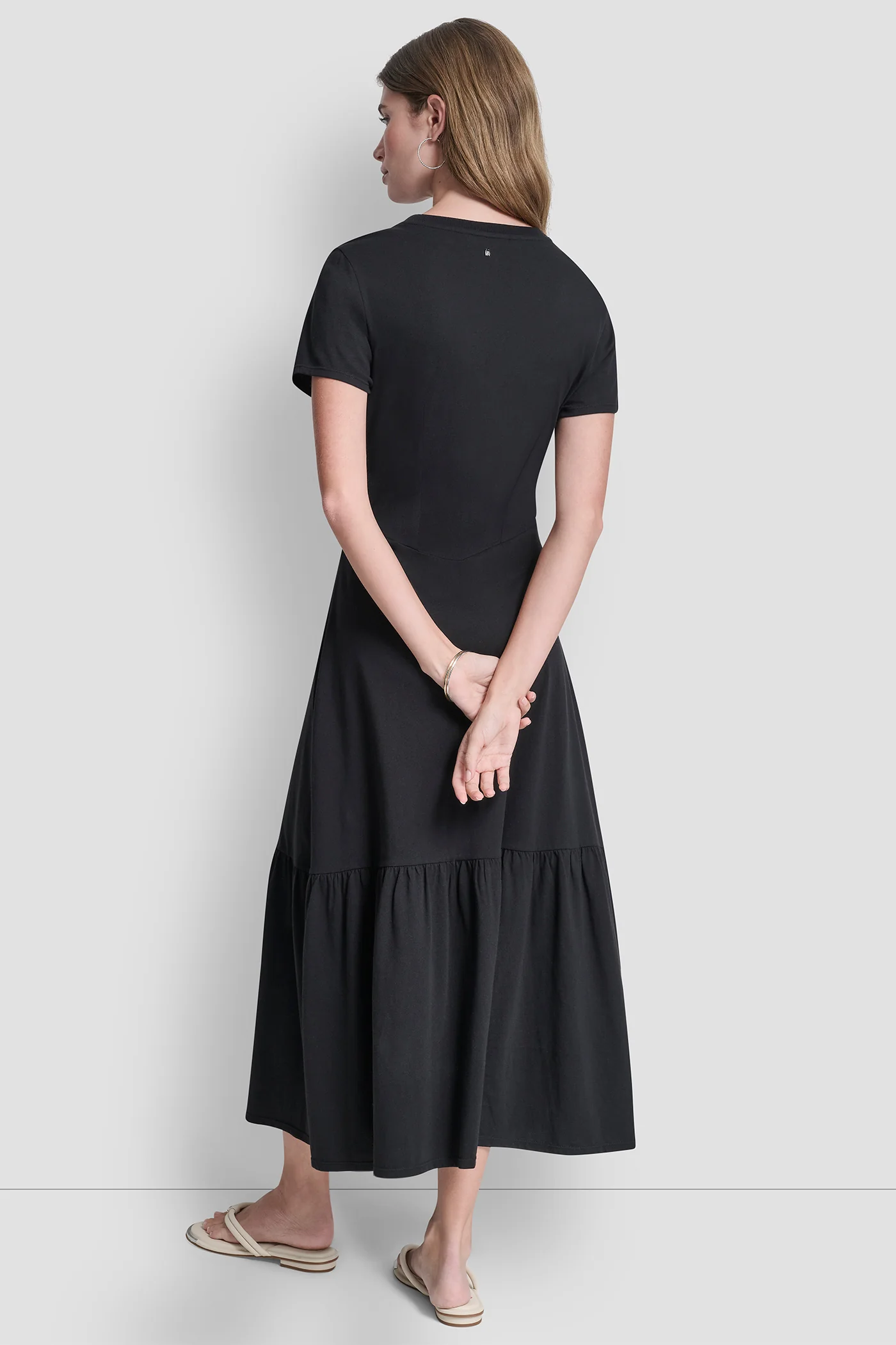 RUCHED BODICE TIERED MAXI DRESS - Image 2