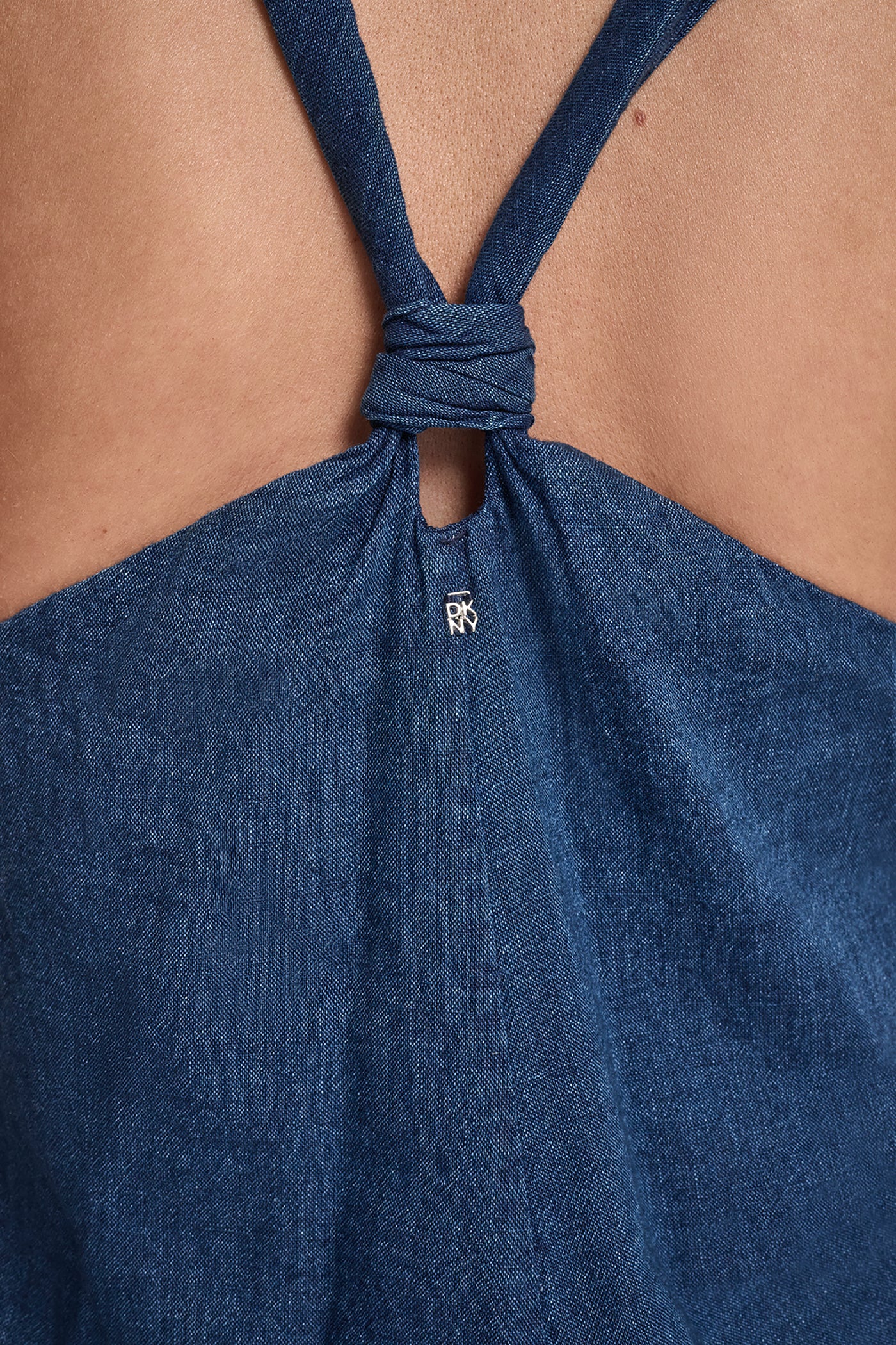 KNOTTED STRAP V-NECK MAXI DRESS - Image 7