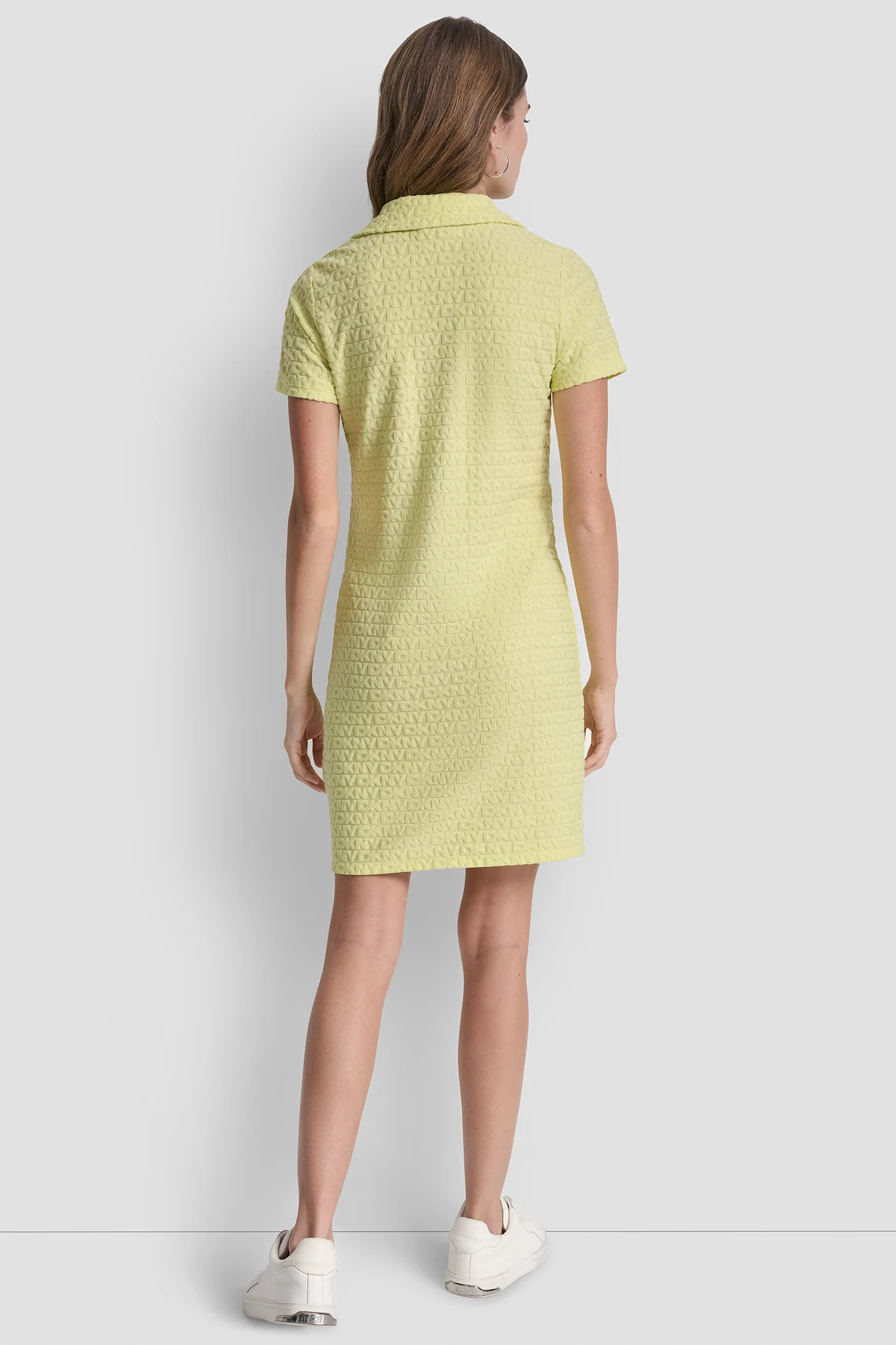LOGO JACQUARD POLO DRESS - Image 2