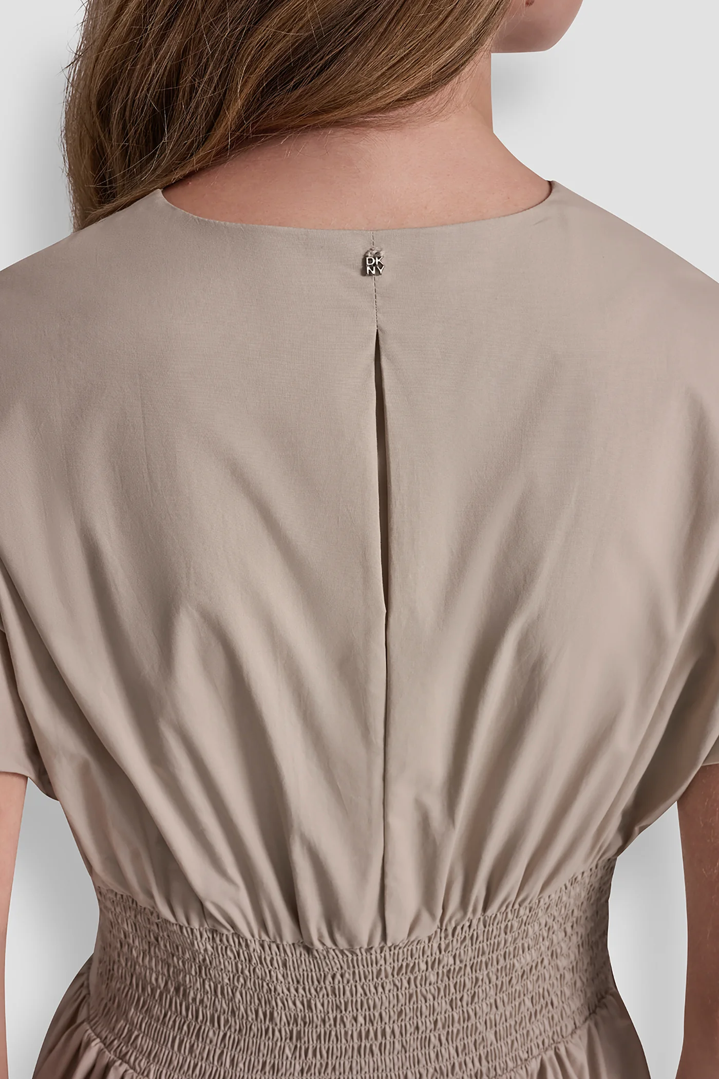 SMOCKED MIDI DRESS WITH BUCKLE - Image 9
