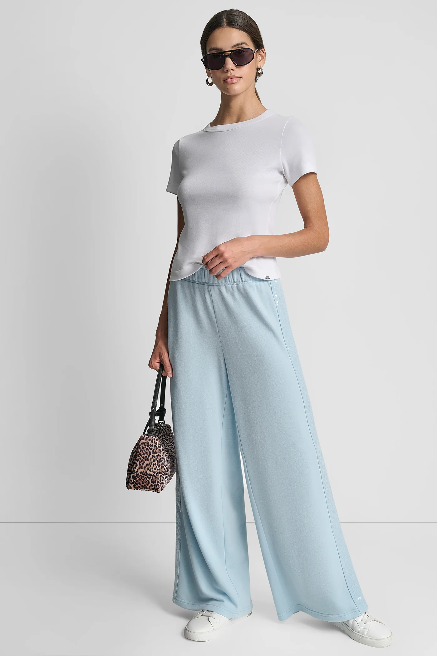 SEQUIN STRIPE WIDE LEG PANT - Image 5