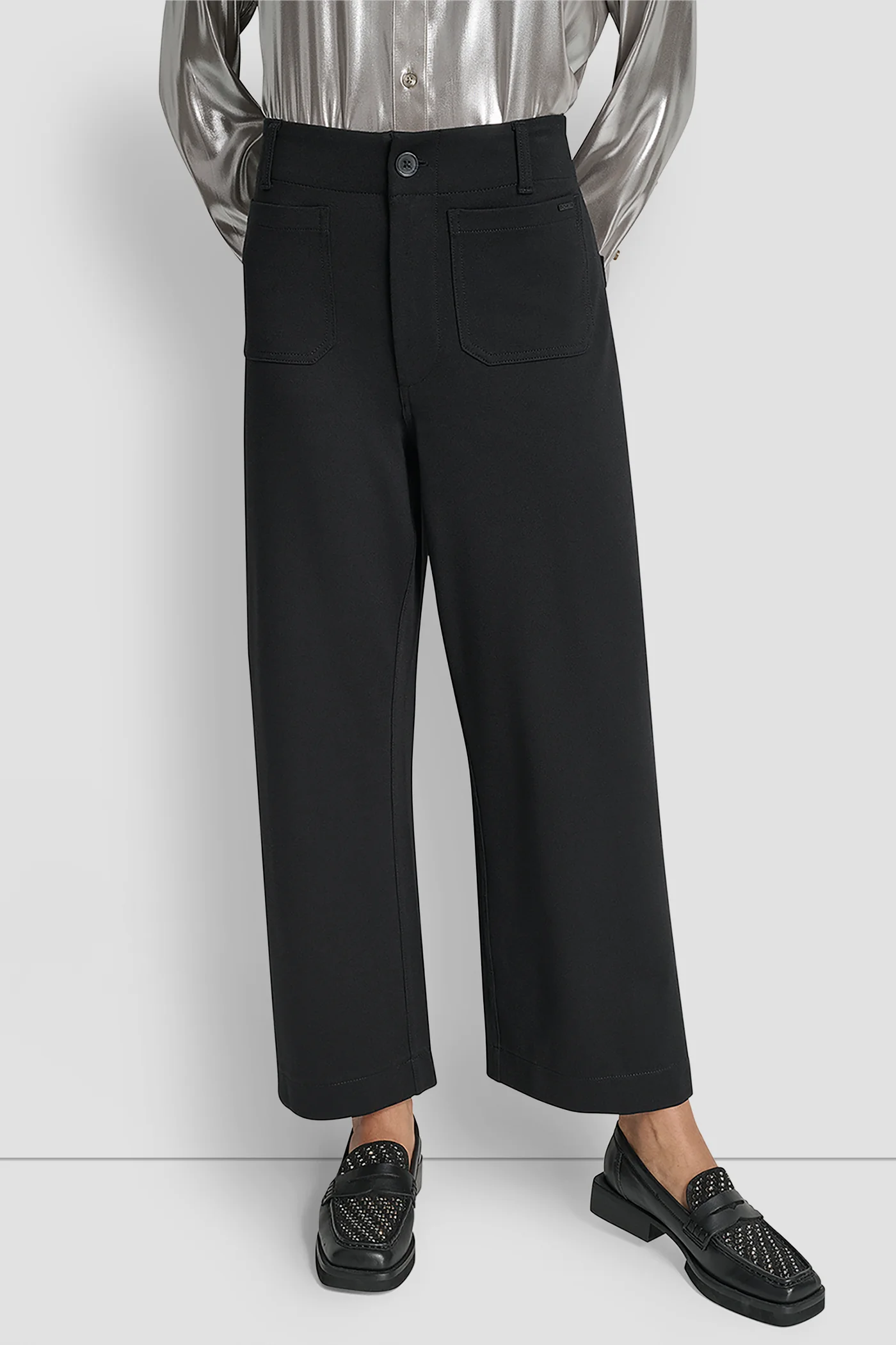 HIGH RISE CROPPED WIDE LEG PANT