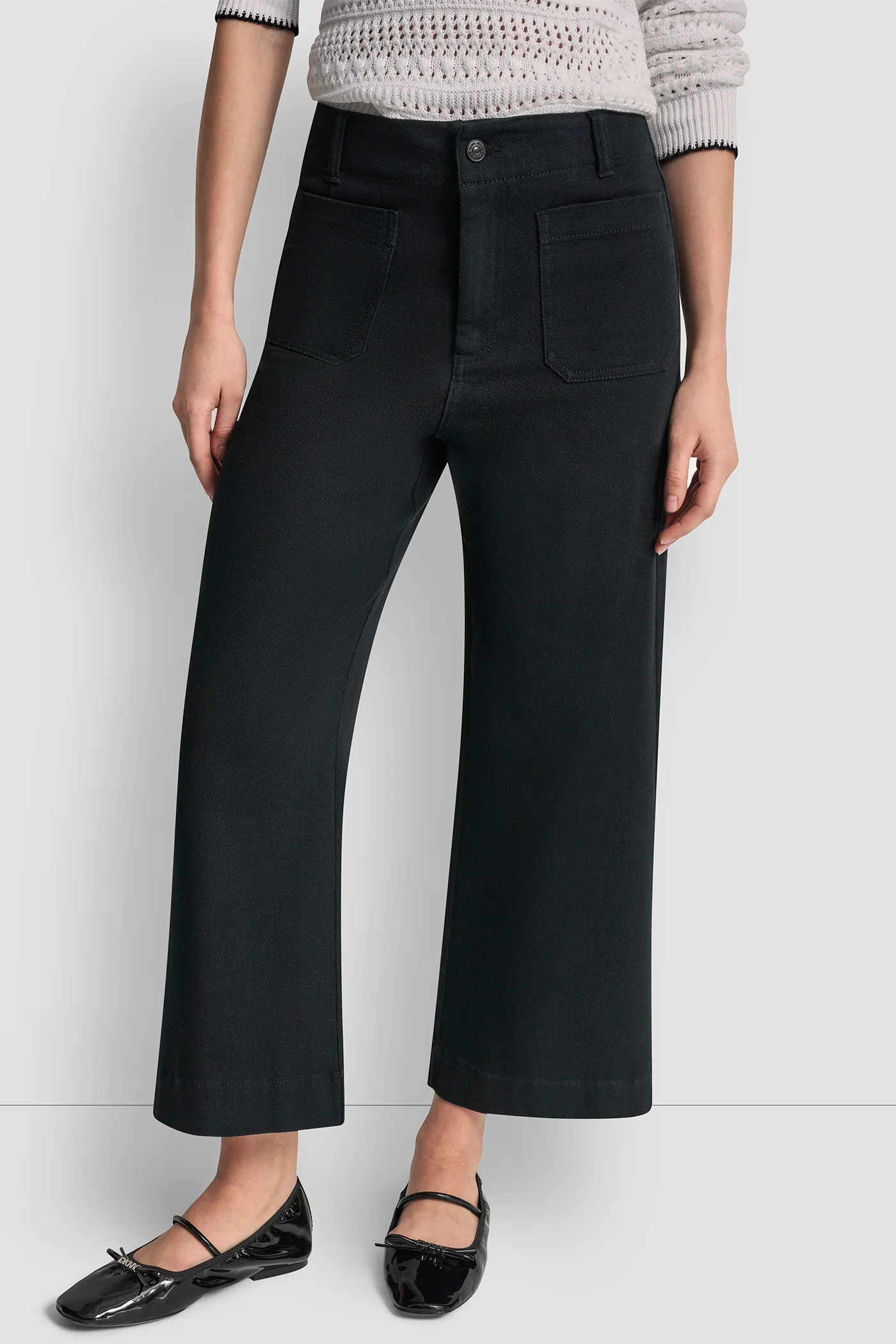 HIGH-RISE CROPPED WIDE LEG PANTS - Image 6