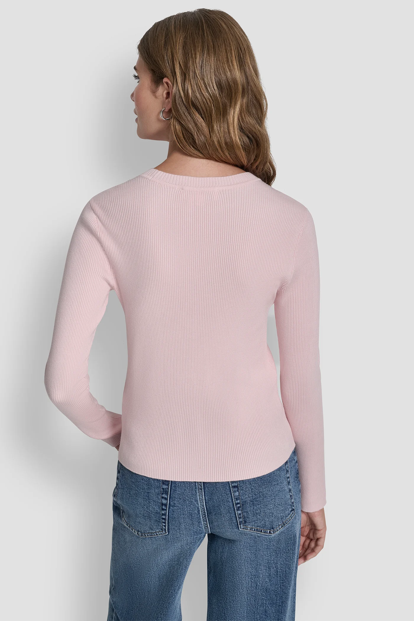 LONG SLEEVE LOGO TRIM SWEATER - Image 2