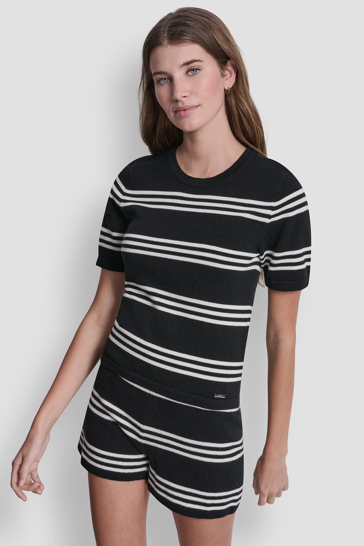 ELBOW SLEEVE STRIPED SWEATER - Image 3