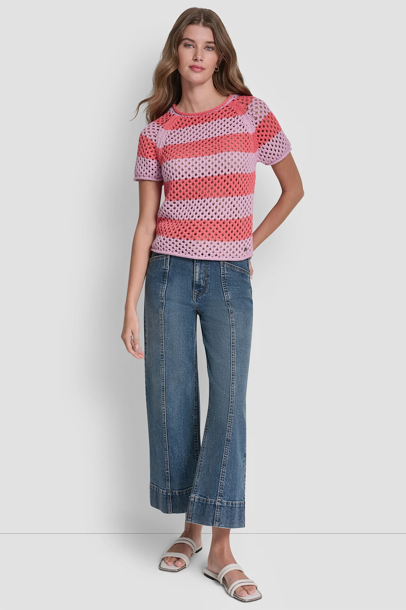 OPEN STITCH STRIPE SWEATER - Image 4