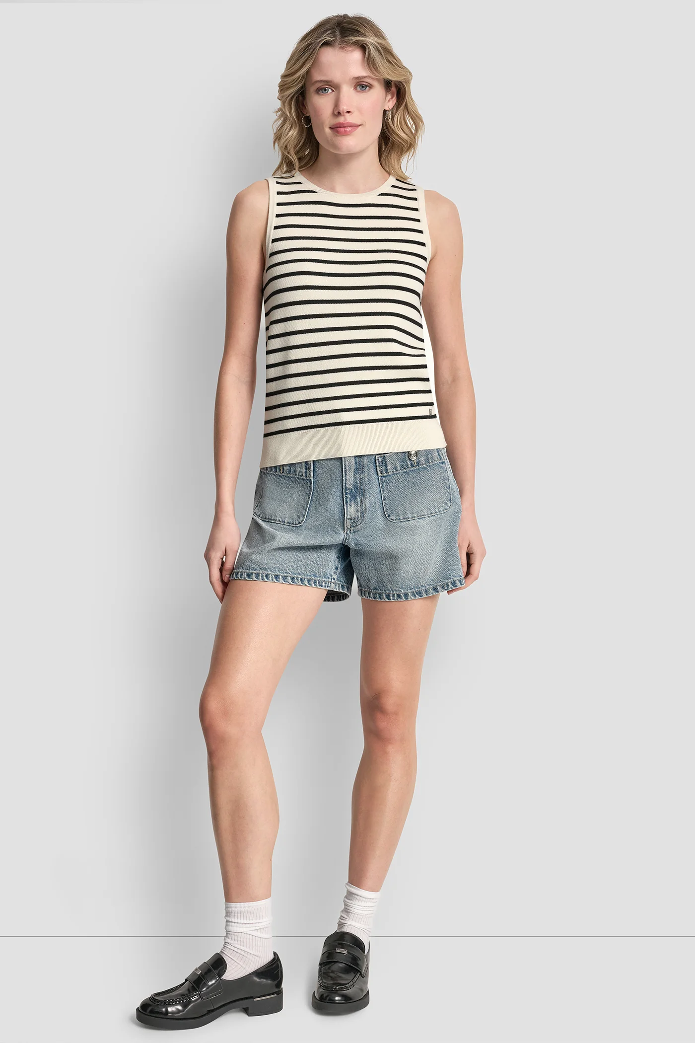 SLEEVELESS STRIPED SWEATER - Image 5