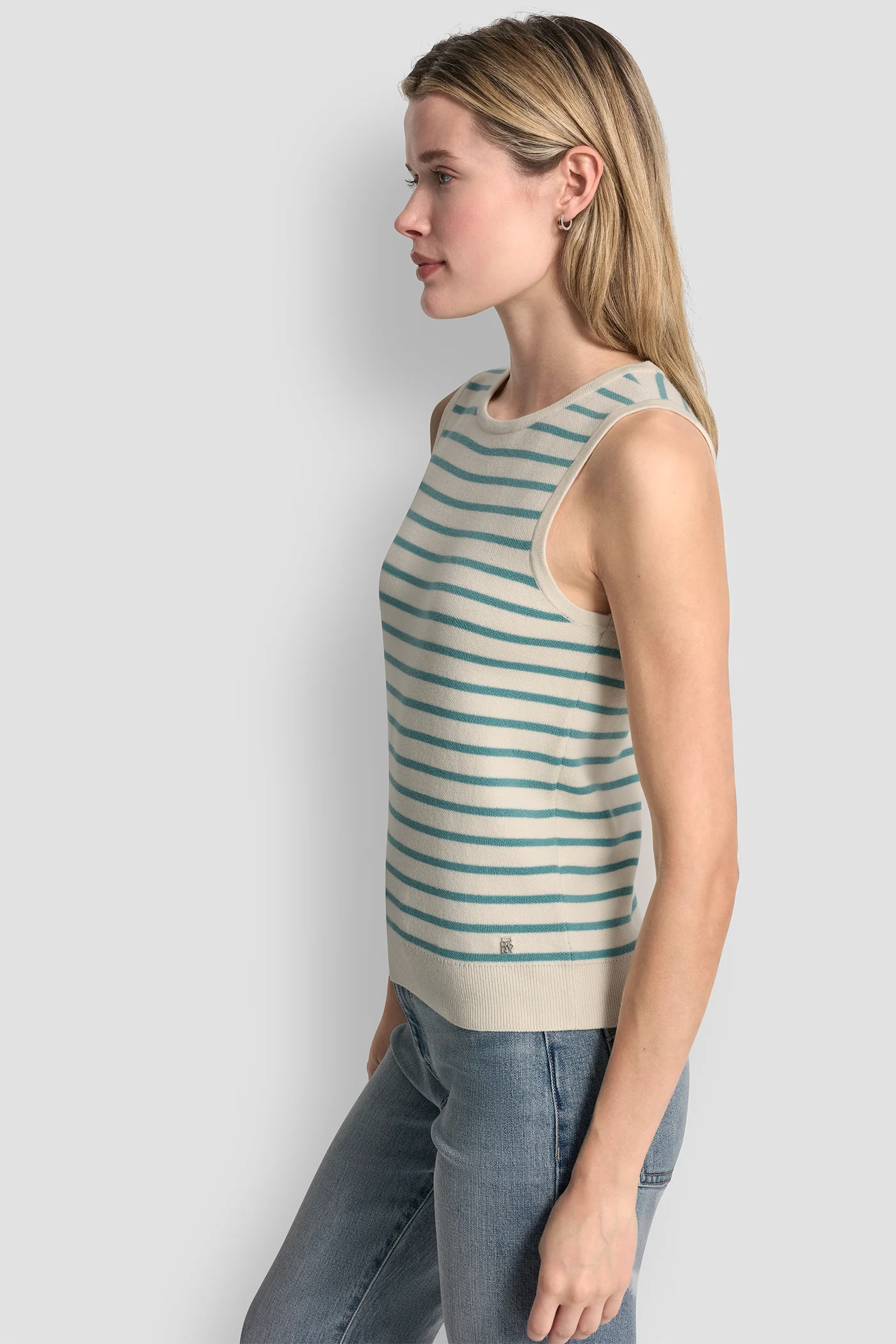 SLEEVELESS STRIPED SWEATER - Image 4